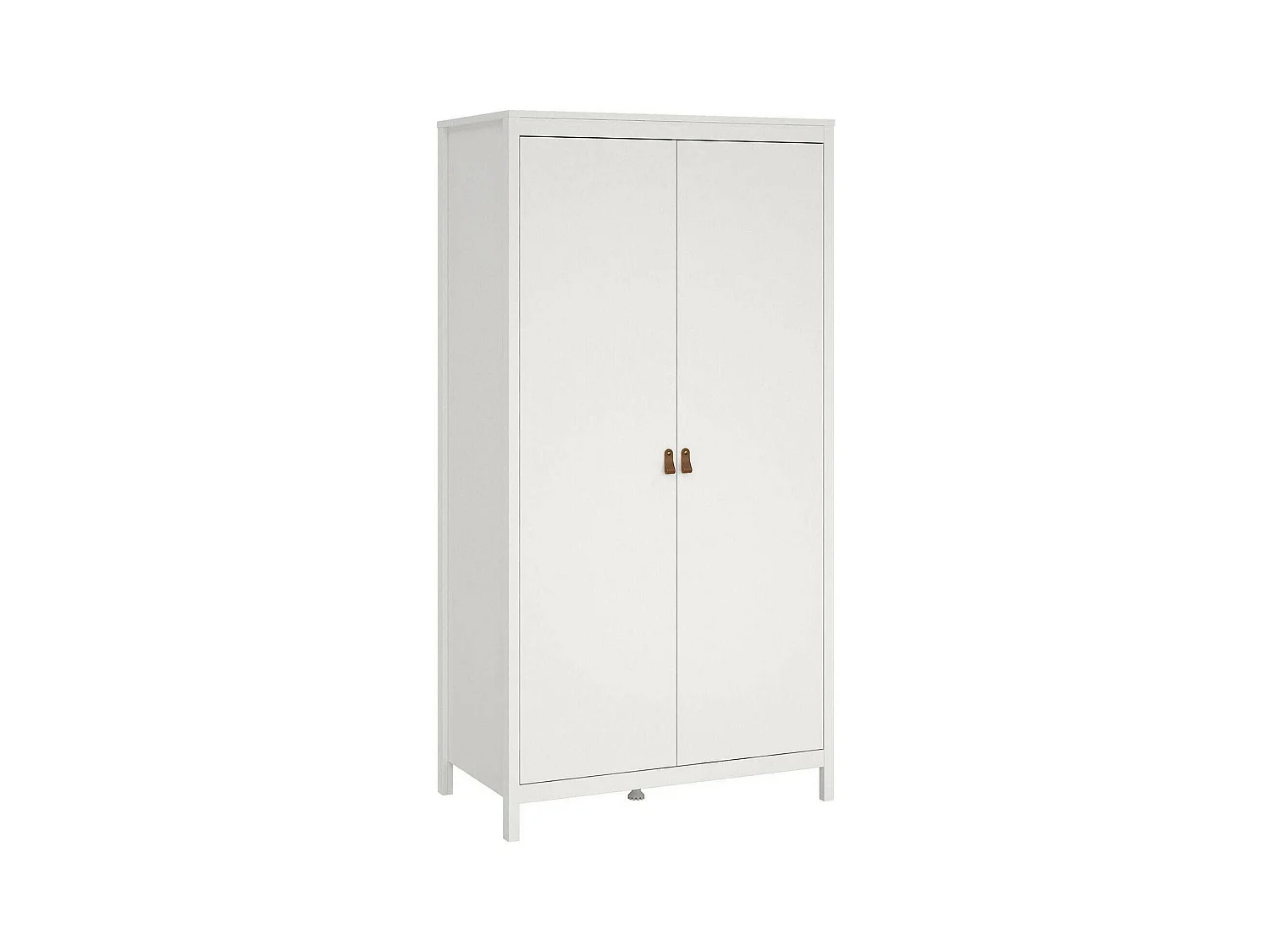 Garde-robe 2 portes Dsciacc, Meubles de chambre, Penderie de plain-pied, Placard à vêtements, 102x58 h199 cm, Blanc