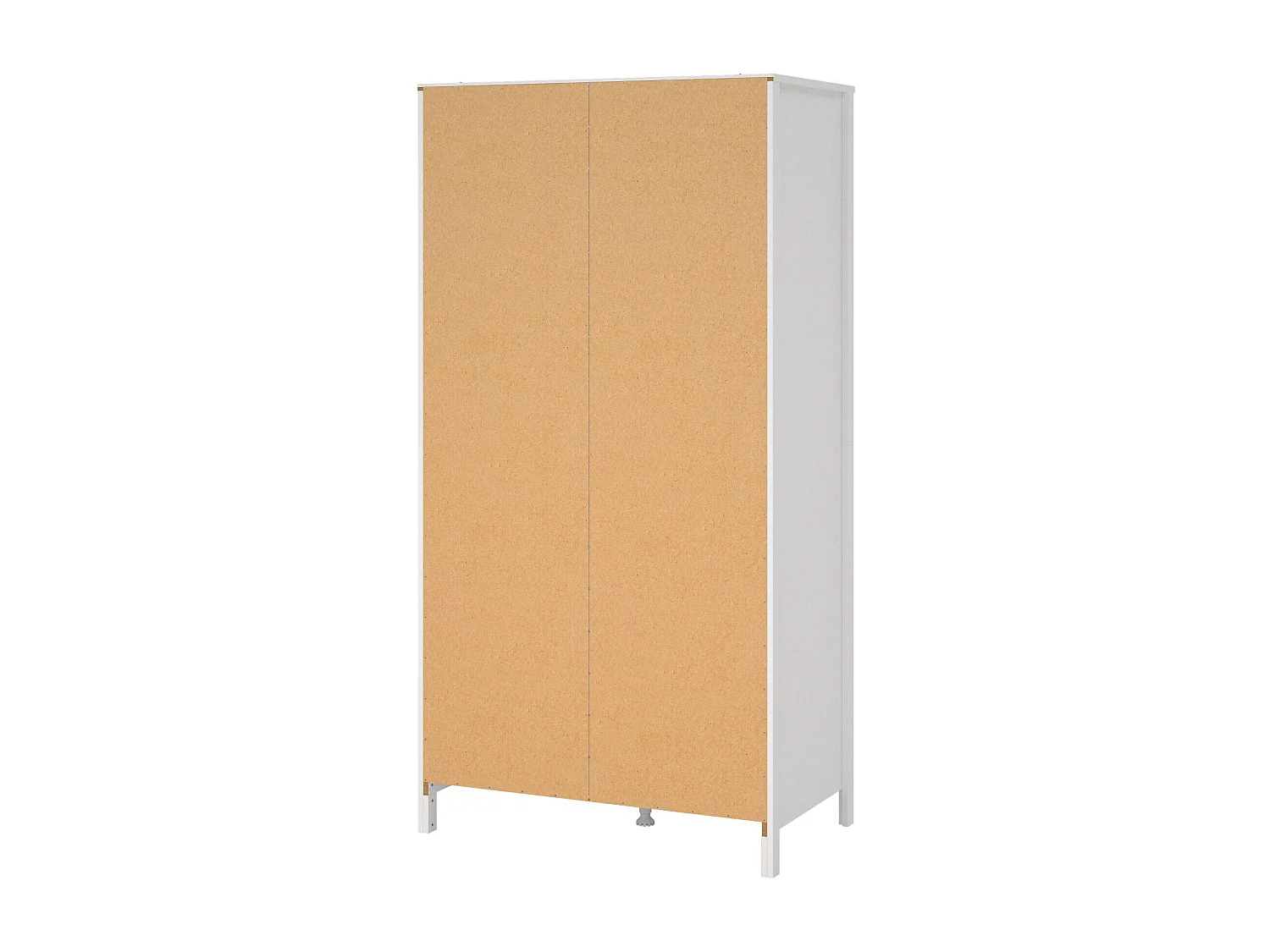 Garde-robe 2 portes Dsciacc, Meubles de chambre, Penderie de plain-pied, Placard à vêtements, 102x58 h199 cm, Blanc