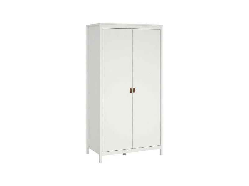 Dsciacc 2-deurskast, Slaapkamermeubel, Inloopkast, Kledingkast, 102x58 h199 cm, Wit