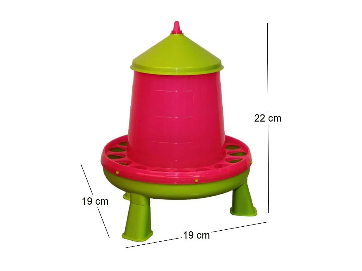 Nourrisseur en plastique avec pied 4 kg