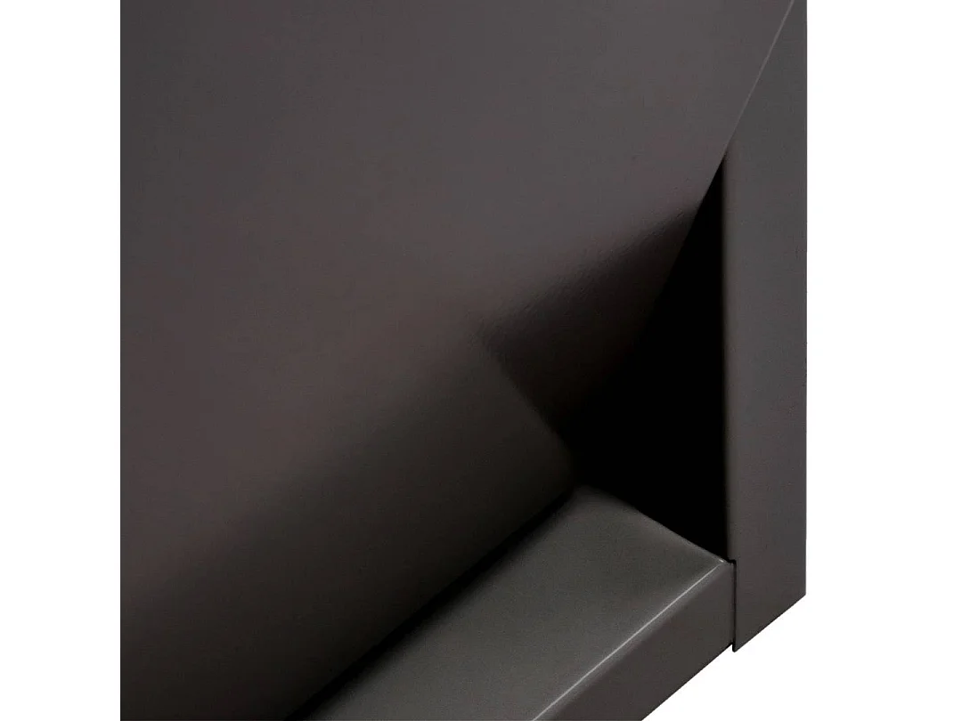 Poubelle Borja, Corbeille, Poubelle pour la collecte des déchets, Armoire à ordures, 60x25 h93 cm, Noir