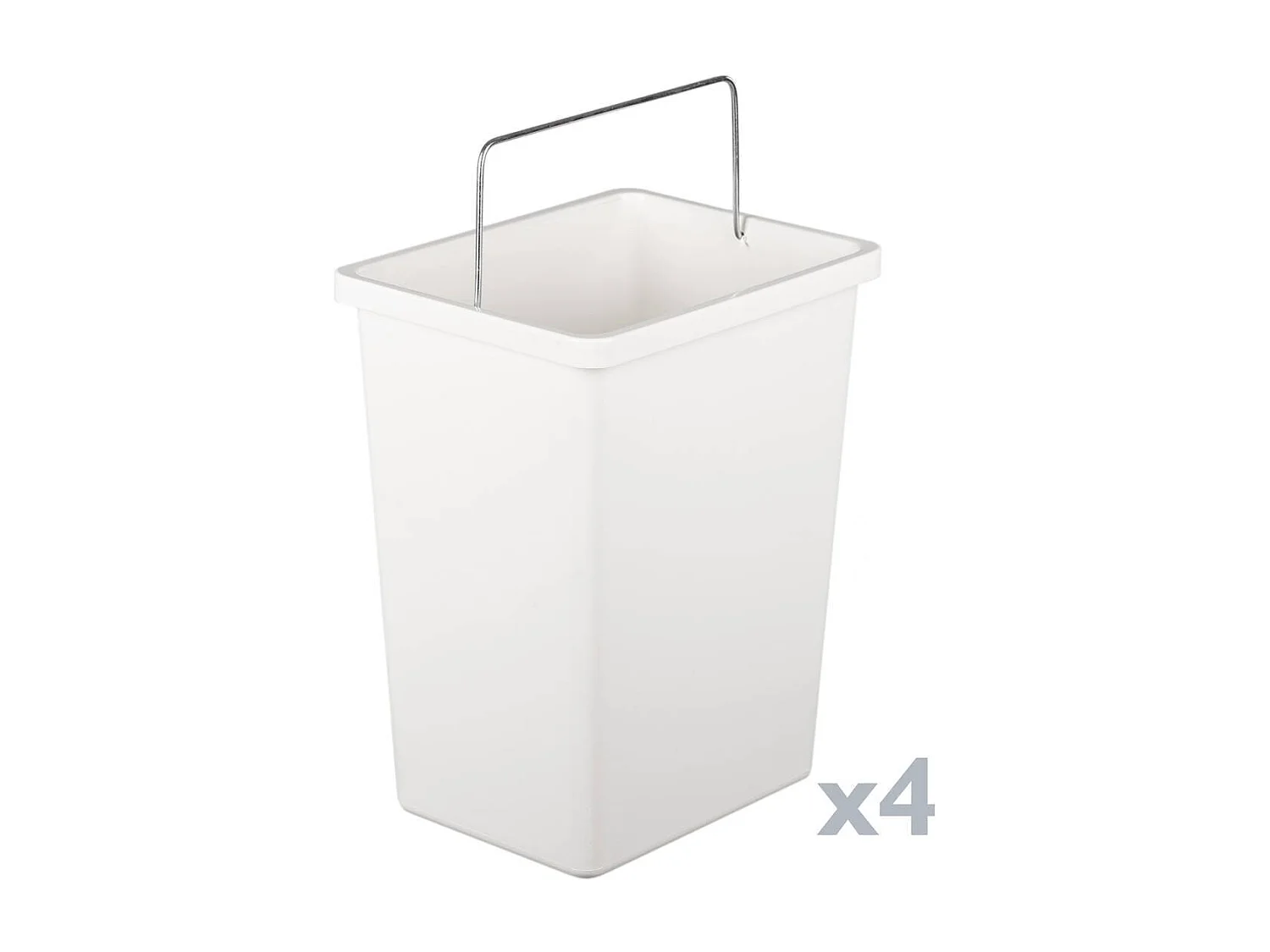 Dmora Pattumiera Achros, Cestino portarifiuti, Bidone per Raccolta differenziata, Mobile per Spazzatura, 60x25 h93 cm, Nero