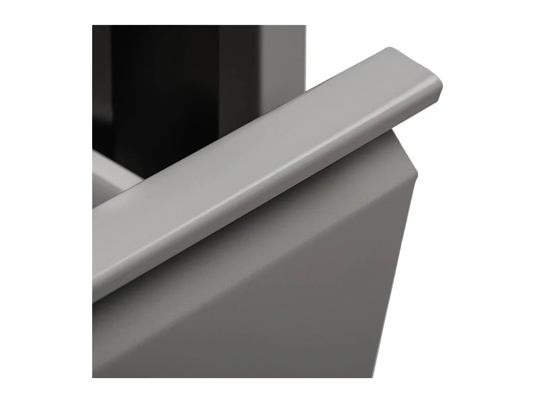 Poubelle Borja, Corbeille, Poubelle pour la collecte des déchets, Armoire à ordures, 60x25 h93 cm, Gris