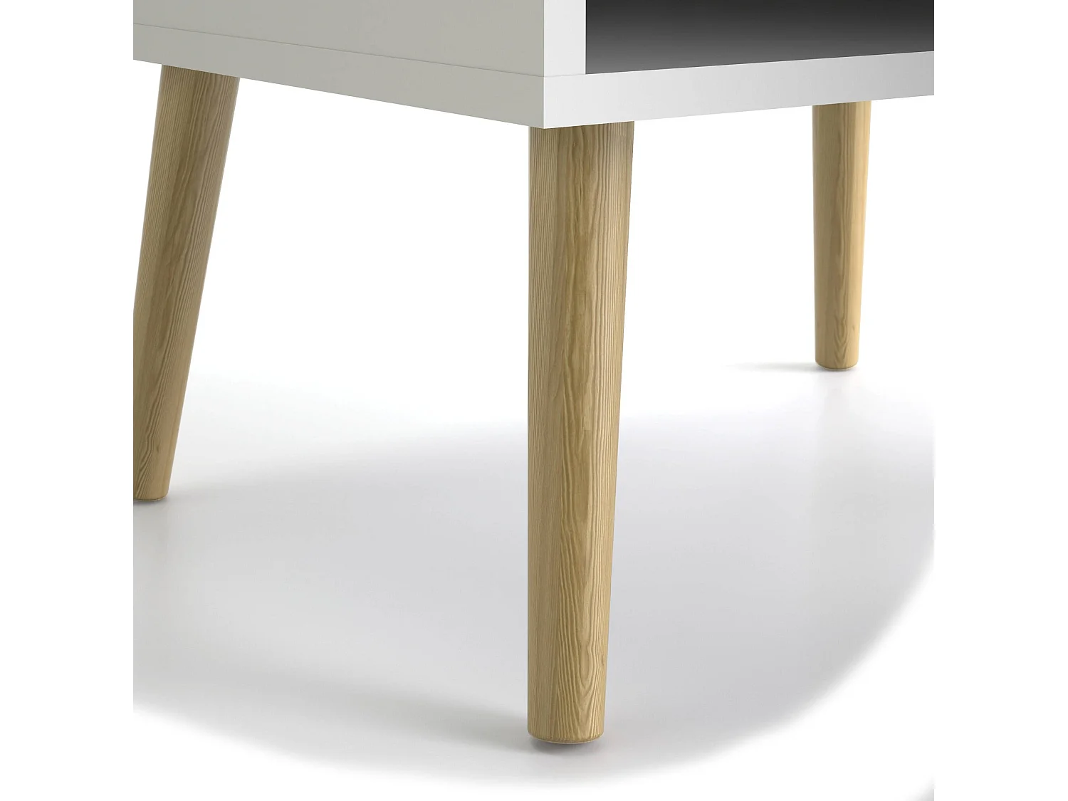 Dmora - Libreria Assesor, 50x39 h171 cm, Bianco e Quercia