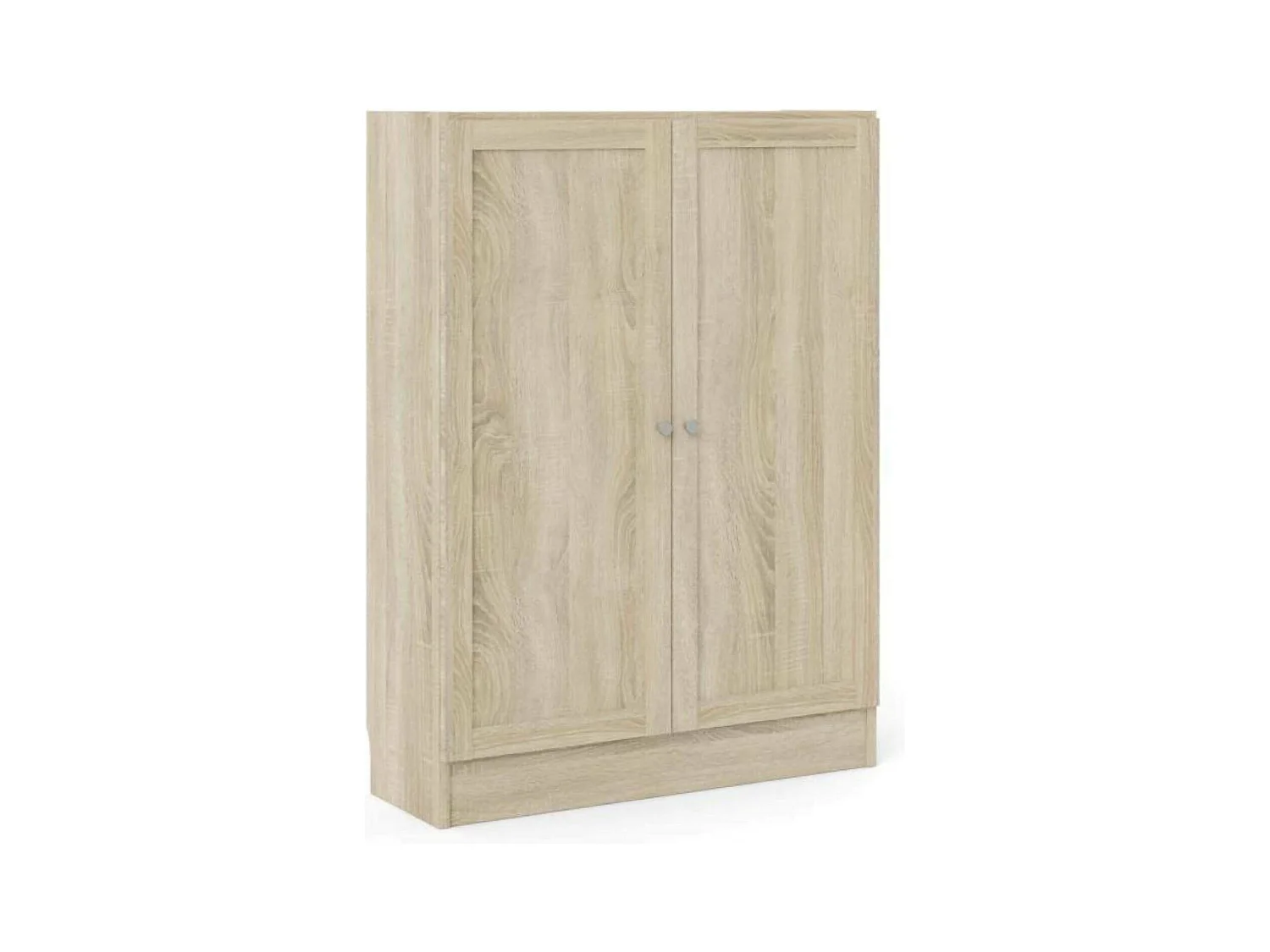 Bibliothèque Dsodin, Etagère de bureau, Porte-livre mobile, Librairie, 79x28 h107 cm, Chêne