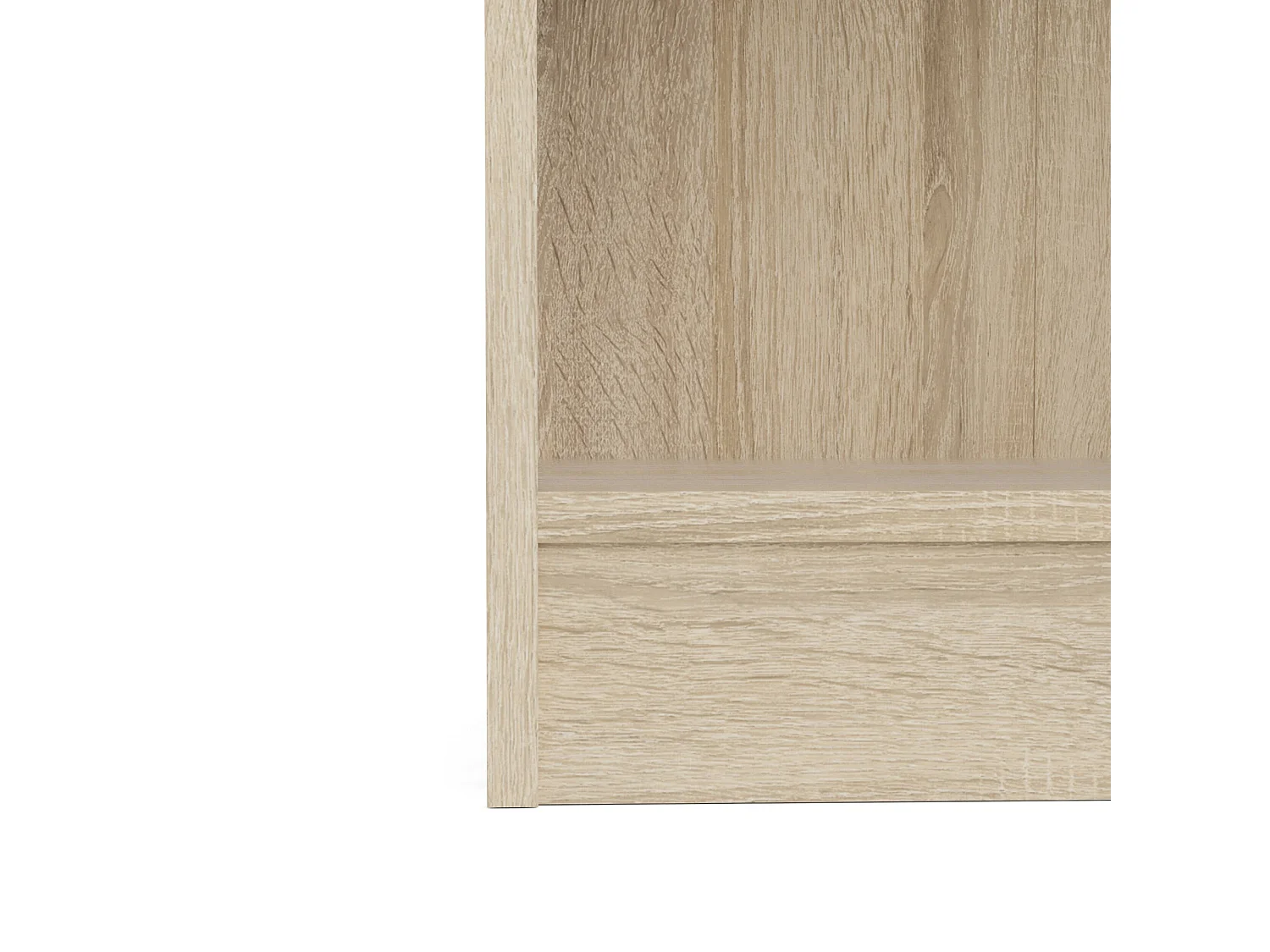 Bücherregal Driber, Büroregal, Mobiler Buchhalter, Bücherbrett, 79x27 h203 cm, Eiche