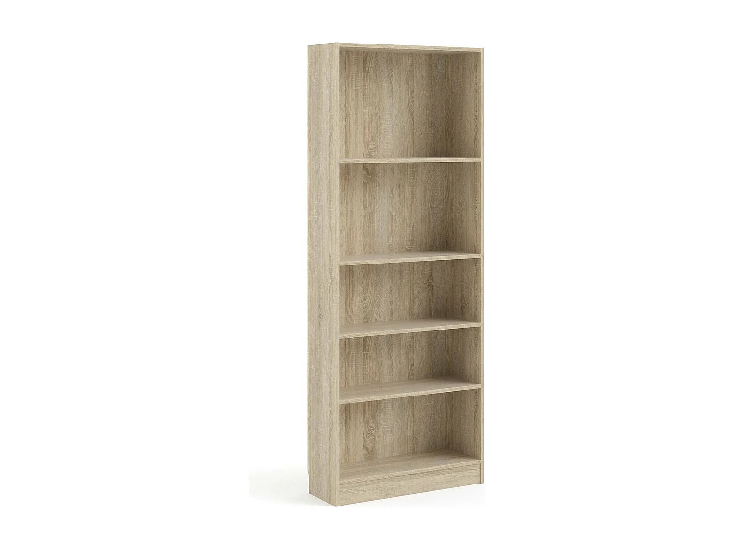 Driber boekenkast, Kantoorplank, Boekenkast, Bibliotheek, 79x27 h203 cm, Eiken