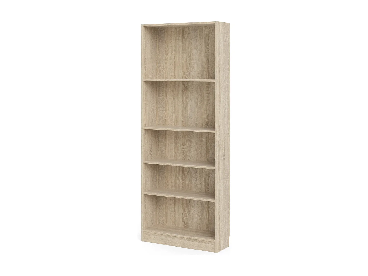 Driber boekenkast, Kantoorplank, Boekenkast, Bibliotheek, 79x27 h203 cm, Eiken