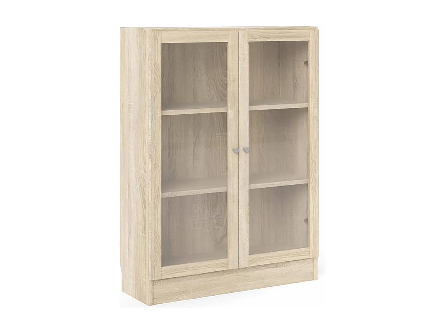 Bibliothèque Dskrinia, Etagère de bureau, Porte-livre mobile, Librairie, 79x28 h107 cm, Chêne