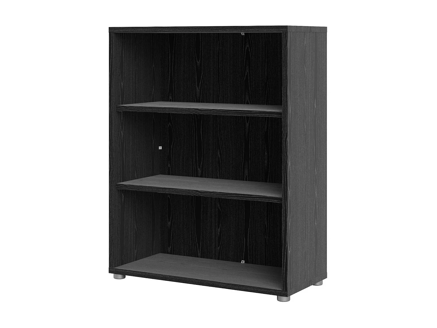 Bibliothèque Dterlizz, Etagère de bureau, Porte-livre mobile, Librairie, 89x40 h113 cm, Noir