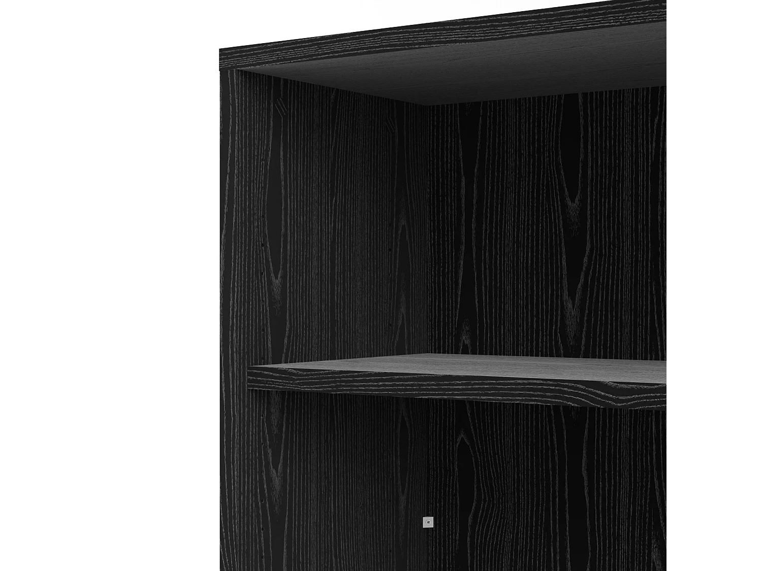 Bibliothèque Dterlizz, Etagère de bureau, Porte-livre mobile, Librairie, 89x40 h113 cm, Noir