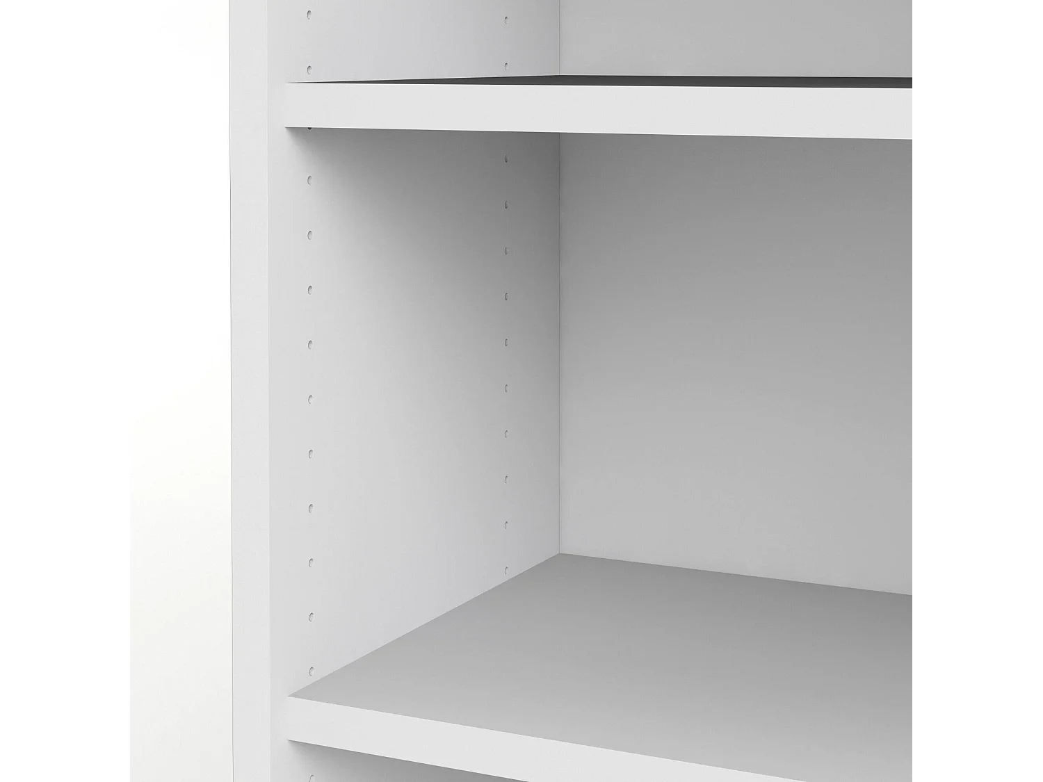 Bücherregal Dtenton, Büroregal, Mobiler Buchhalter, Bücherbrett, 89x40 h222 cm, WeiÃŸ