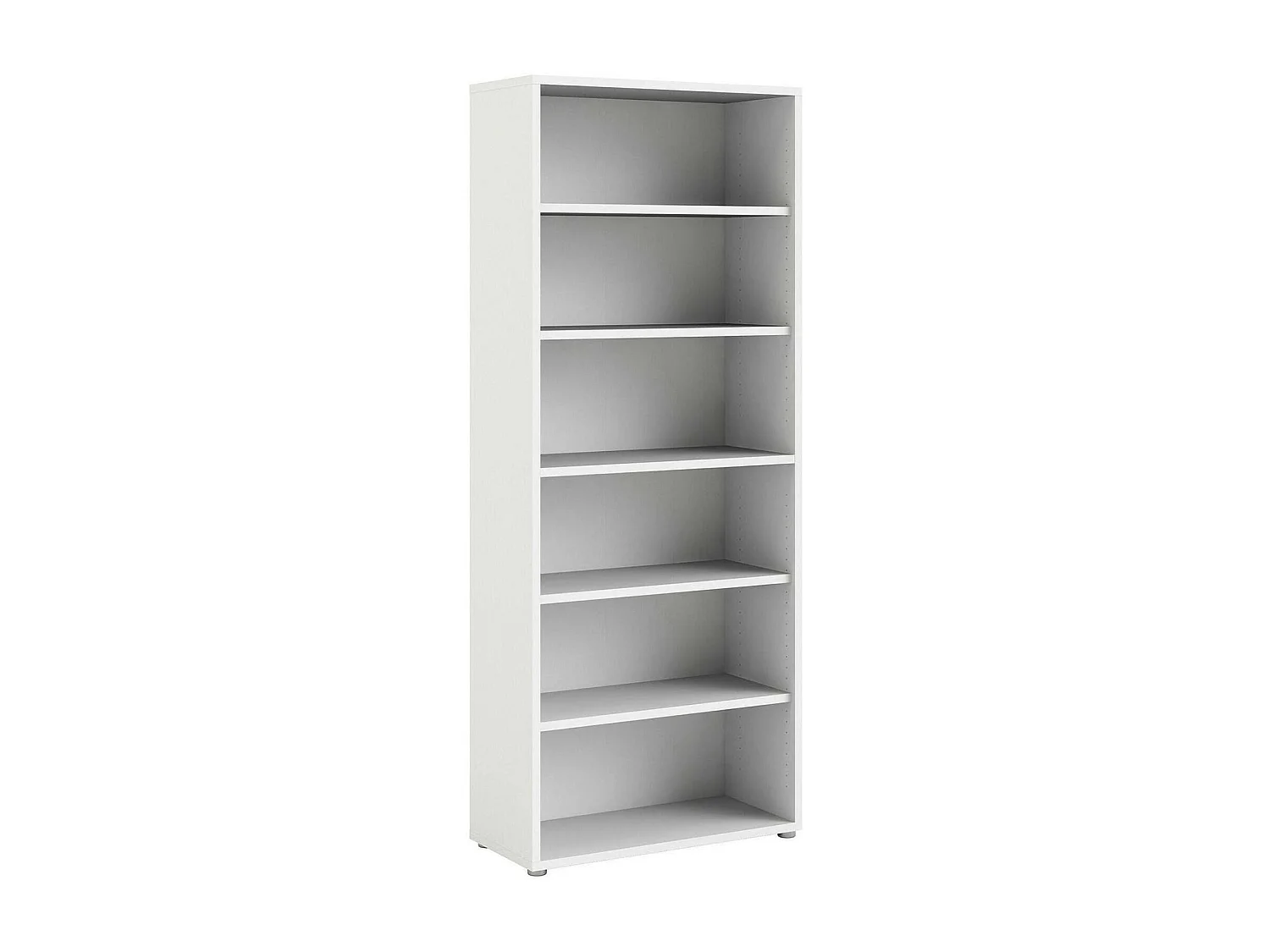 Dtenton boekenkast, Kantoorplank, Boekenkast, Bibliotheek, 89x40 h222 cm, Wit