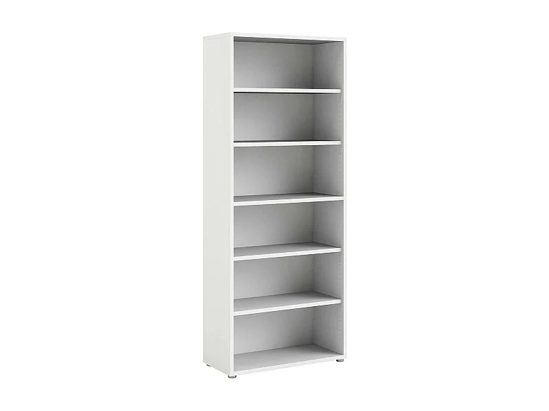 Libreria Armon, 5 Ripiani, 40.1x89.2x221.7h cm Bianco, Biblioteca