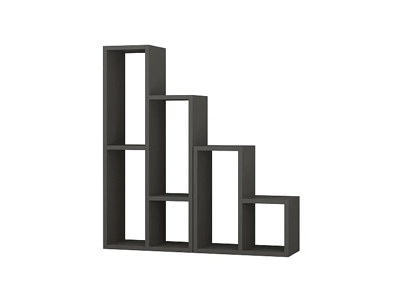 Bücherregal Dmigliorin, Büroregal, Mobiler Buchhalter, Bücherbrett, 42x20 h89 cm, Anthrazit