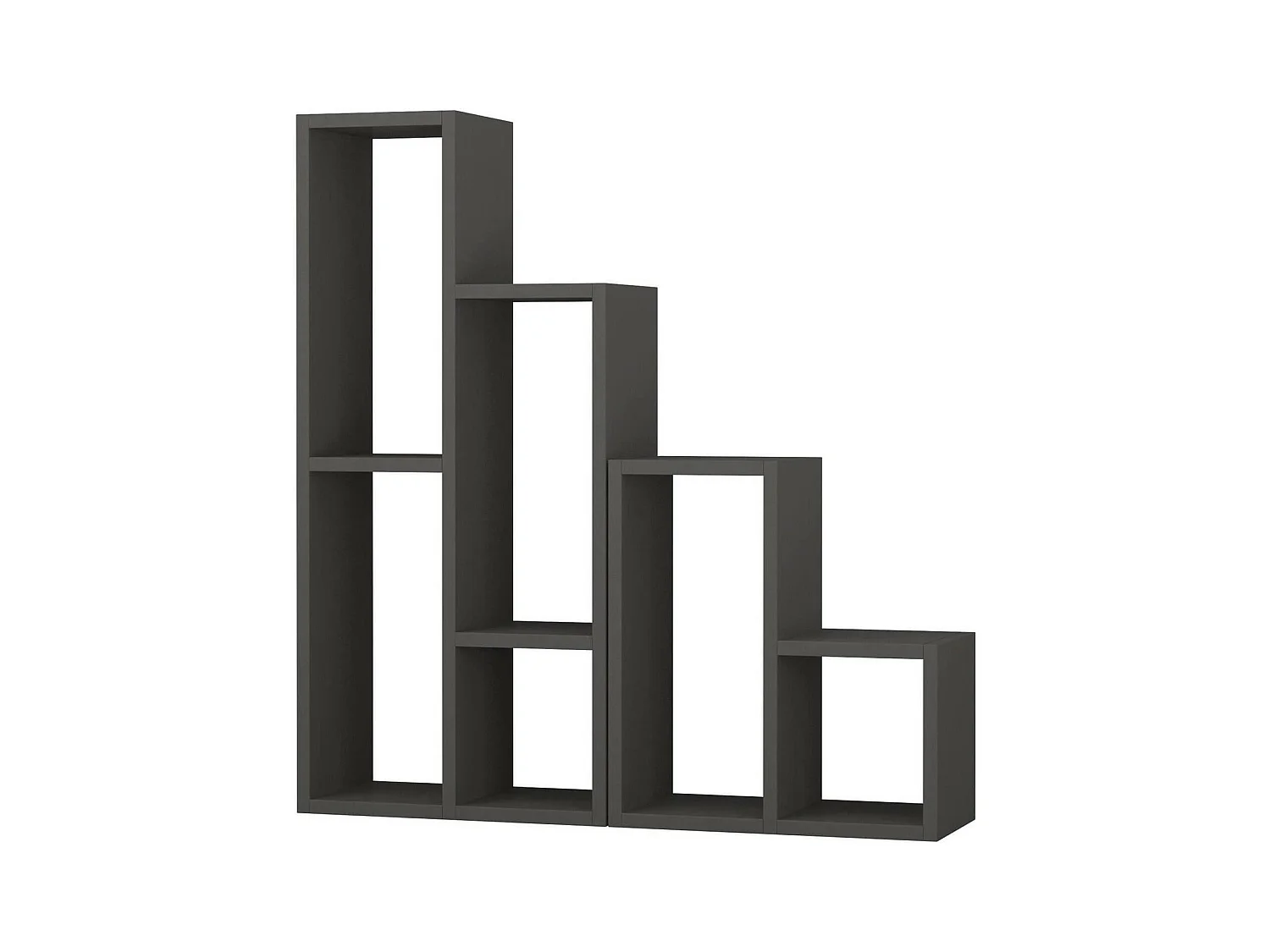Bibliothèque Dmigliorin, Etagère de bureau, Porte-livre mobile, Librairie, 42x20 h89 cm, Anthracite