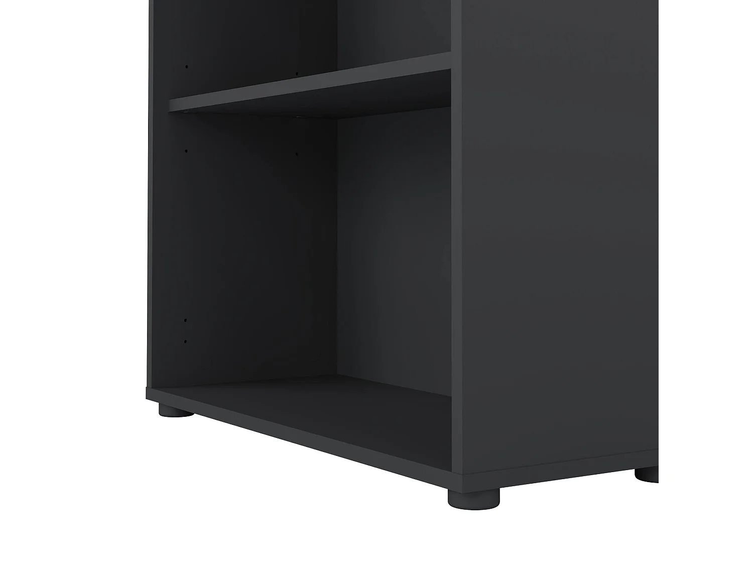 Dsori boekenkast, Kantoorplank, Boekenkast, Bibliotheek, 80x34 h124 cm, Grijs