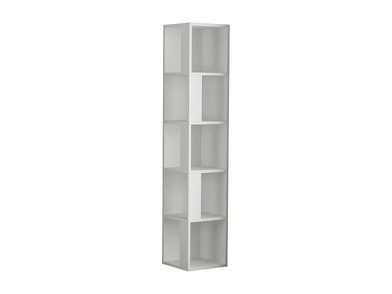 Dmora - Libreria Herman, 34x34 h161 cm, Bianco