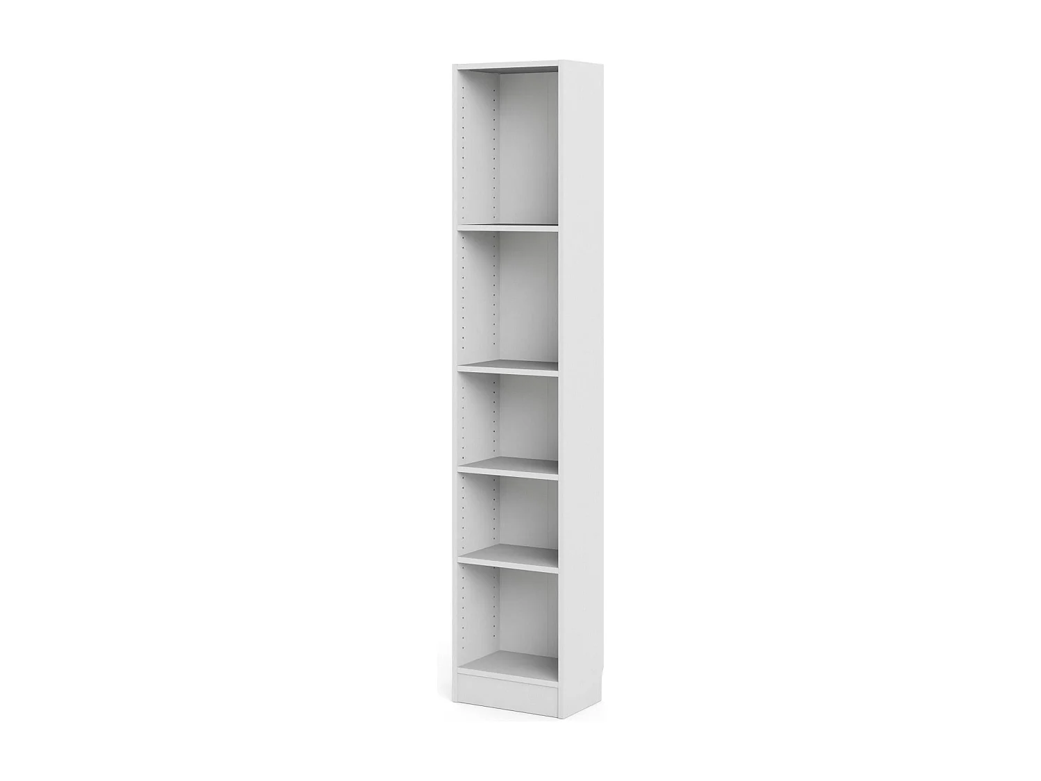 Estante Drugan, Estante de escritório, Estante, Biblioteca, 41x27 h203 cm, Branco