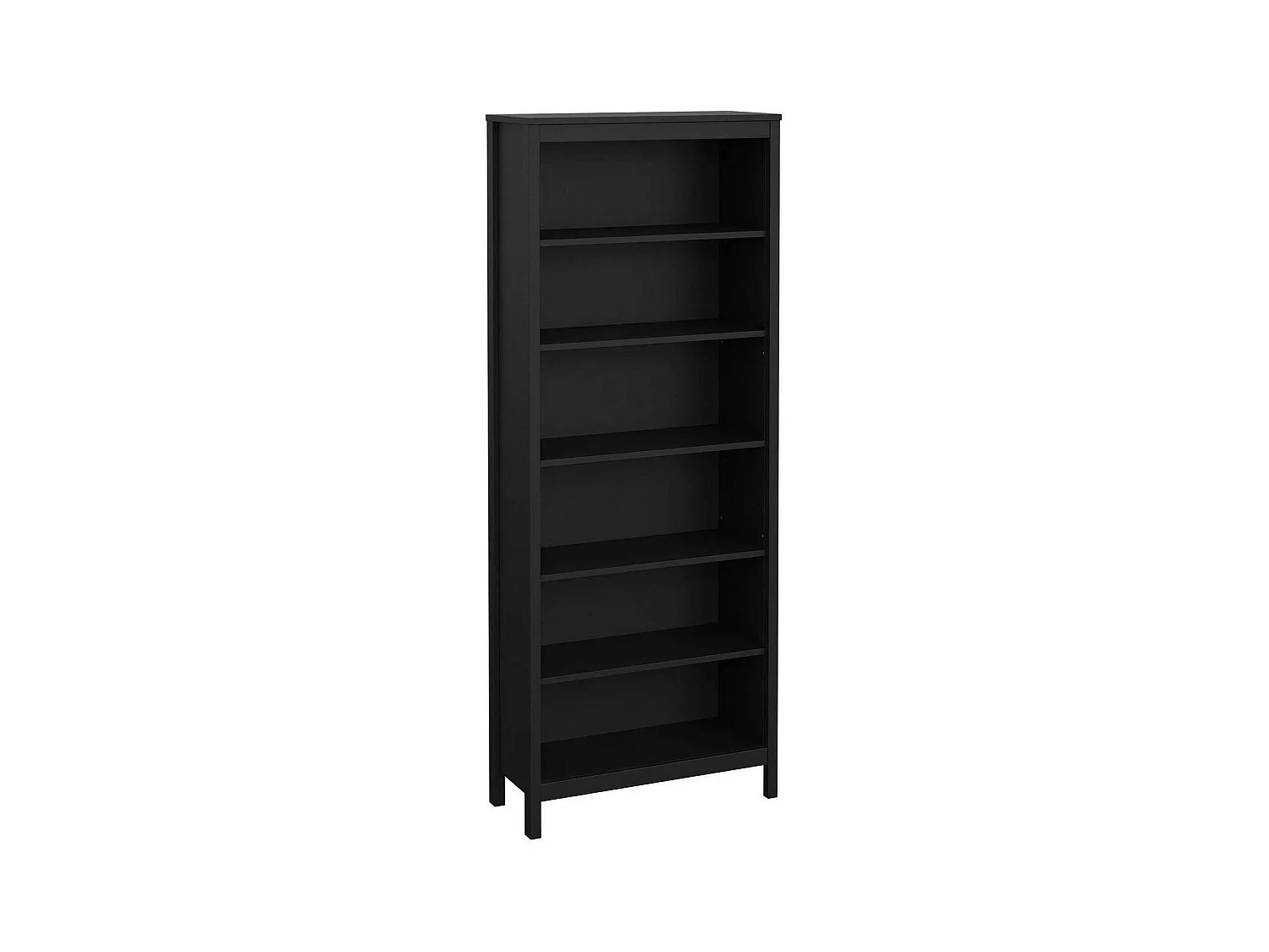 Dtamez boekenkast, Kantoorplank, Boekenkast, Bibliotheek, 78x33 h199 cm, Zwart