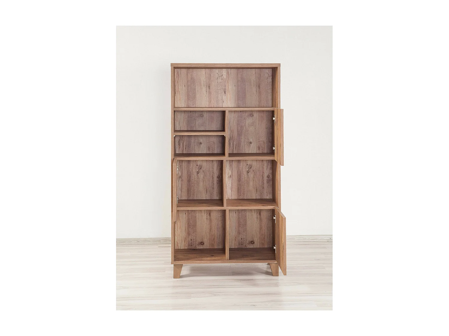 Dtomb boekenkast, Kantoorplank, Boekenkast, Bibliotheek, 80x36 h155 cm, Eiken
