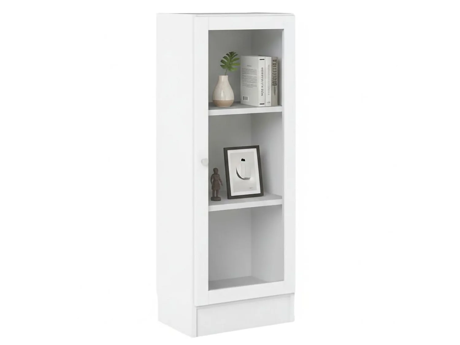 Bibliothèque Dsivigli, Etagère de bureau, Porte-livre mobile, Librairie, 41x28 h107 cm, Blanc
