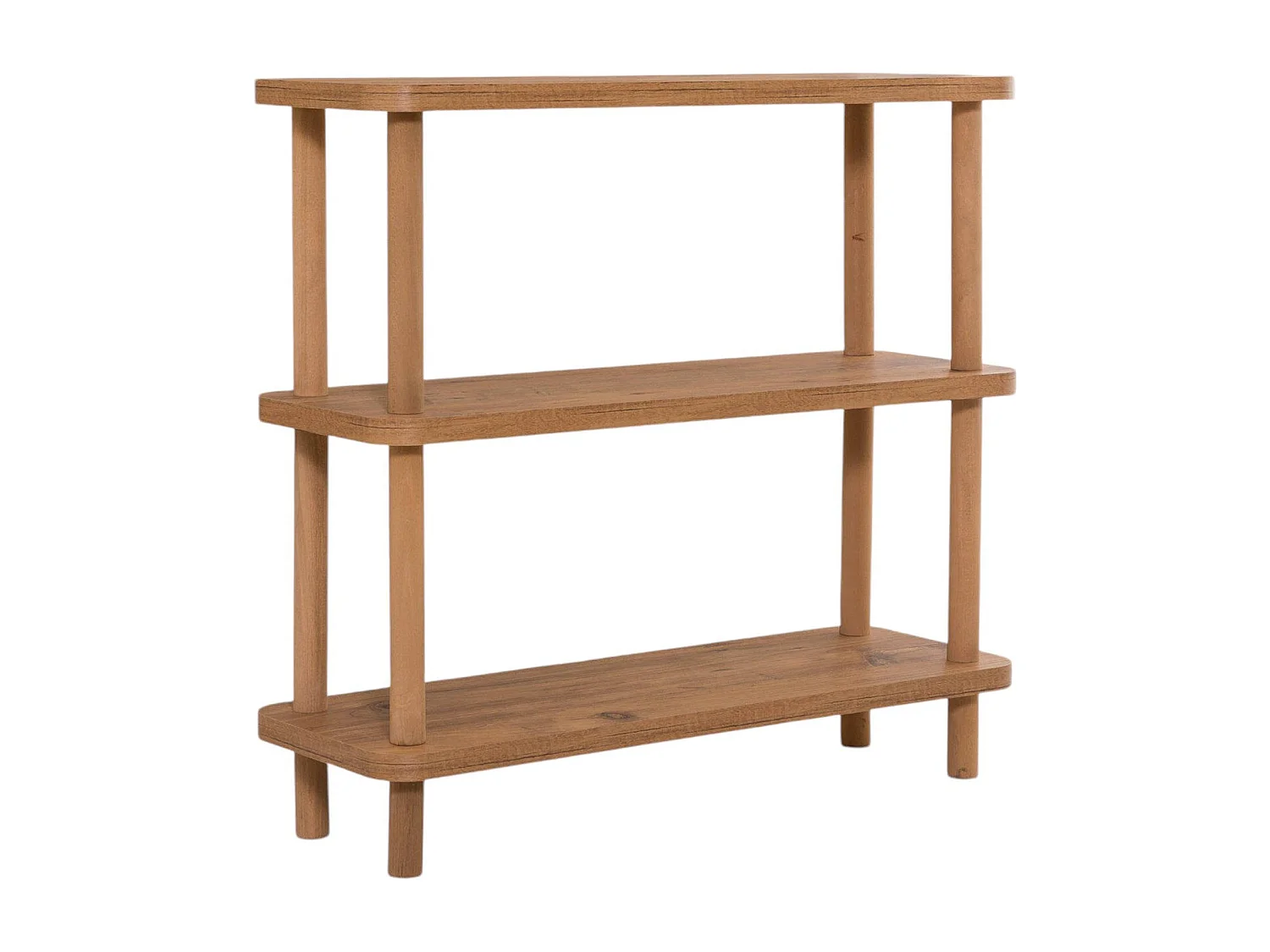 Bibliothèque Dgudmundsso, Etagère de bureau, Porte-livre mobile, Librairie, 80x28 h75 cm, Chêne