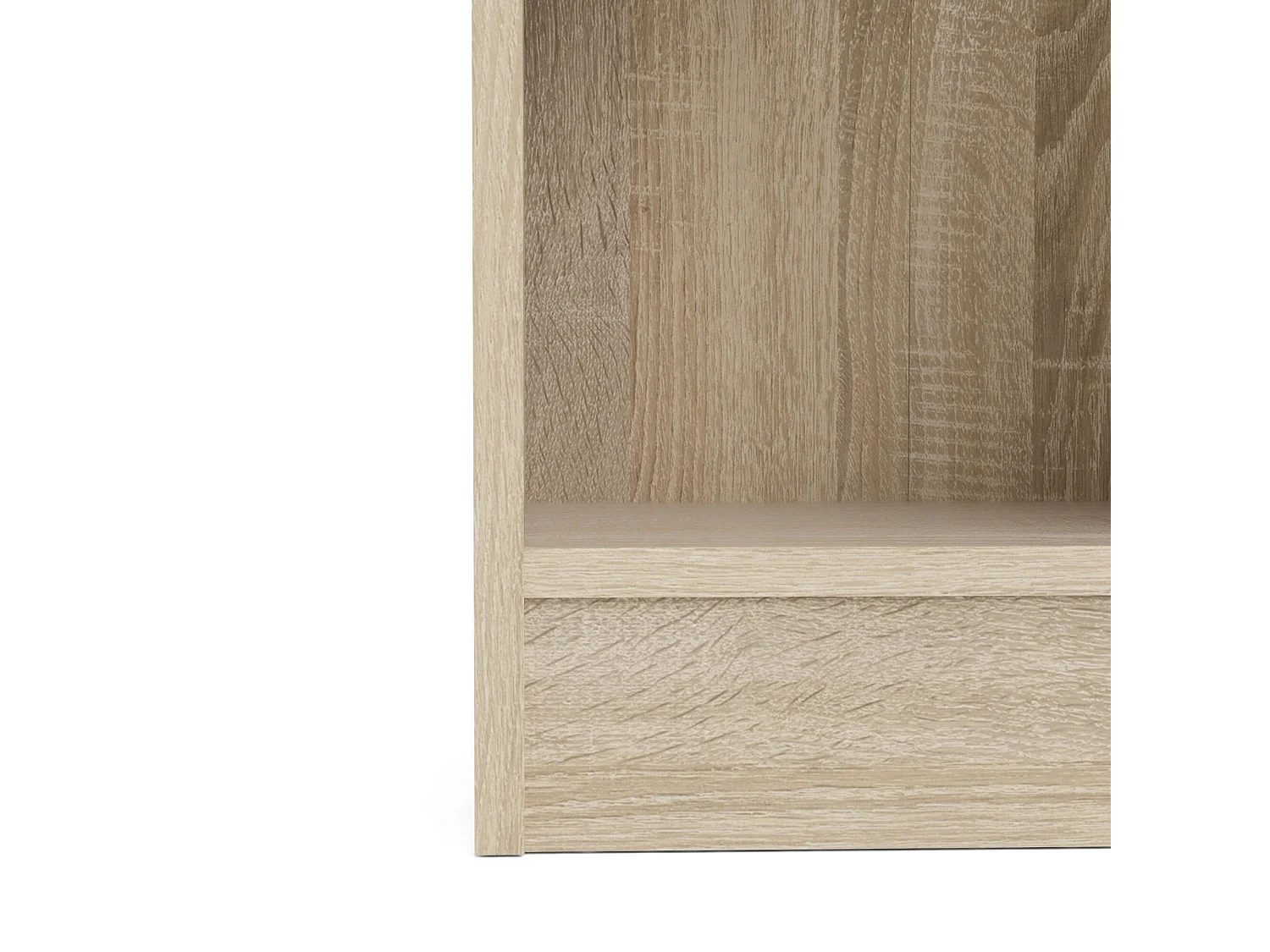 Bibliothèque Dsitu, Etagère de bureau, Porte-livre mobile, Librairie, 41x28 h203 cm, Chêne