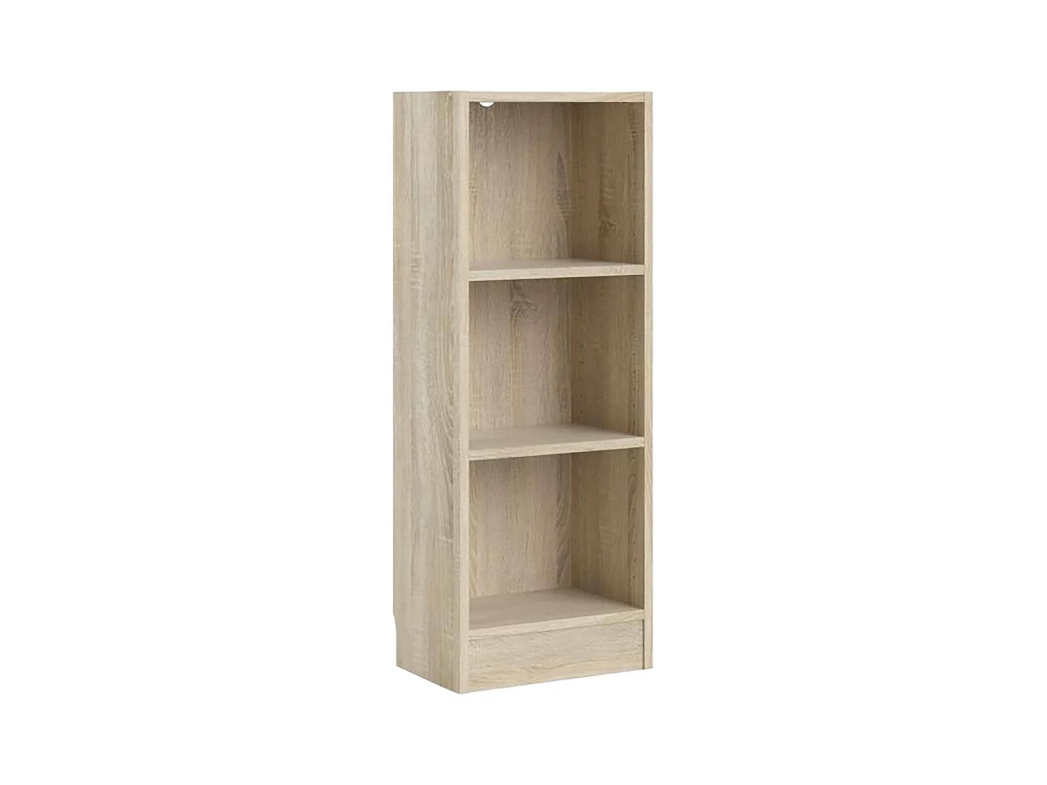 Bücherregal Dsavoin, Büroregal, Mobiler Buchhalter, Bücherbrett, 41x27 h107 cm, Eiche