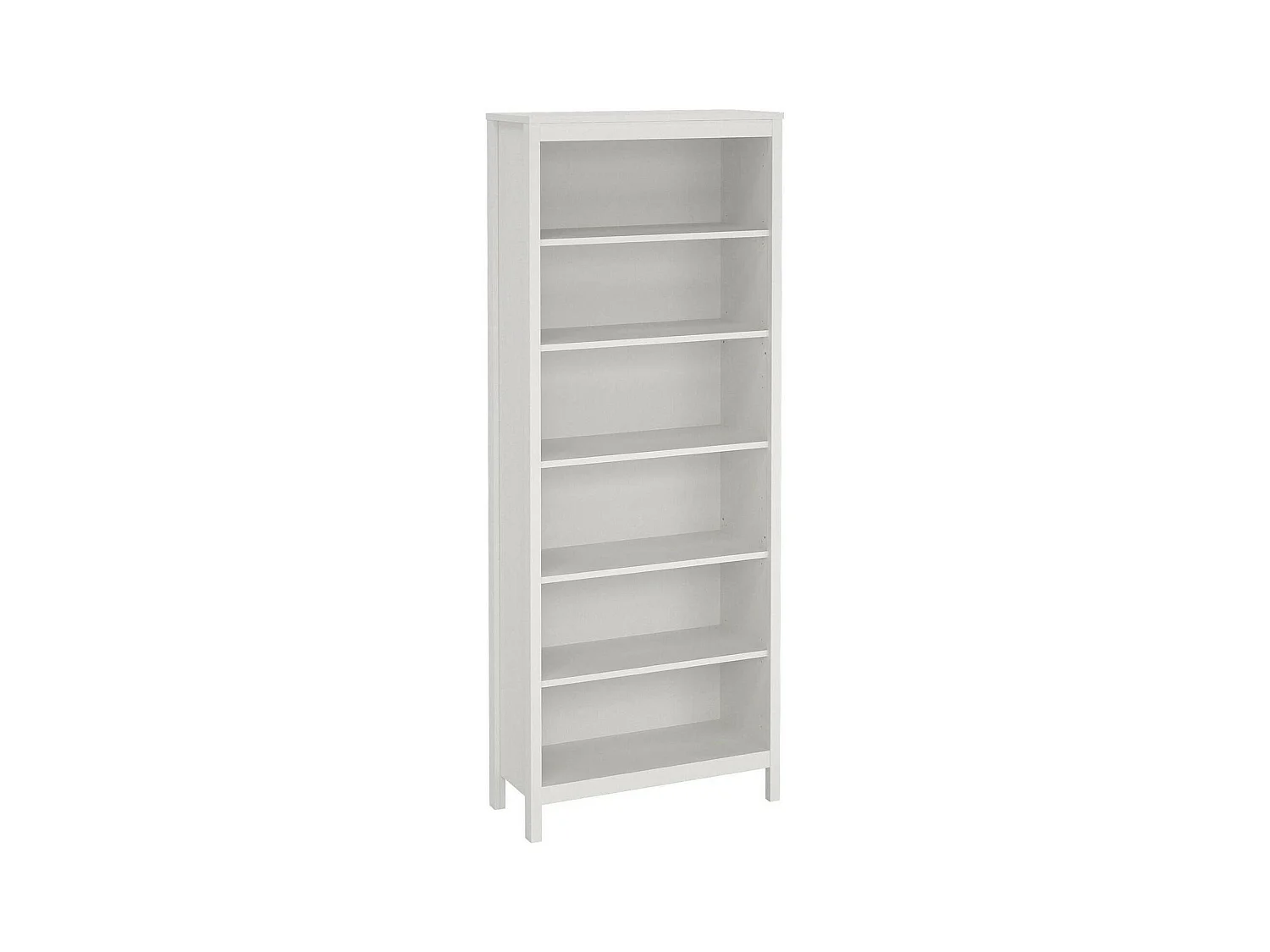 Dtamez boekenkast, Kantoorplank, Boekenkast, Bibliotheek, 78x33 h199 cm, Wit