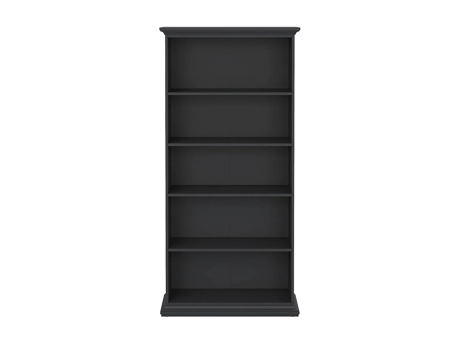 Dmora - Libreria Aragon, 96x37 h201 cm, Grigio