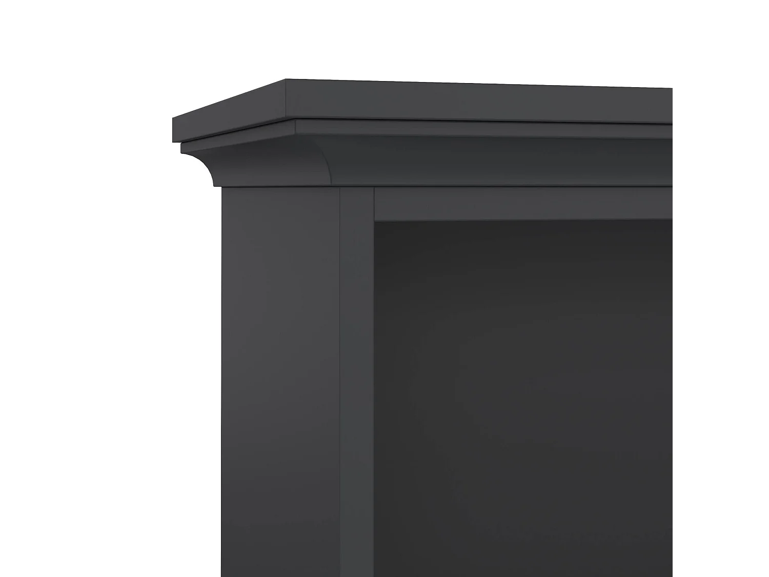 Dmora - Libreria Aragon, 96x37 h201 cm, Grigio