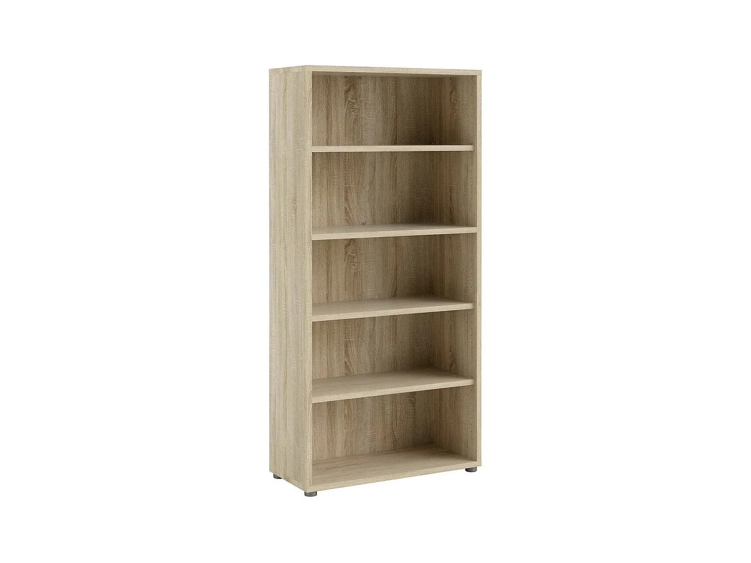 Bibliothèque Dtedold, Etagère de bureau, Porte-livre mobile, Librairie, 89x40 h186 cm, Chêne
