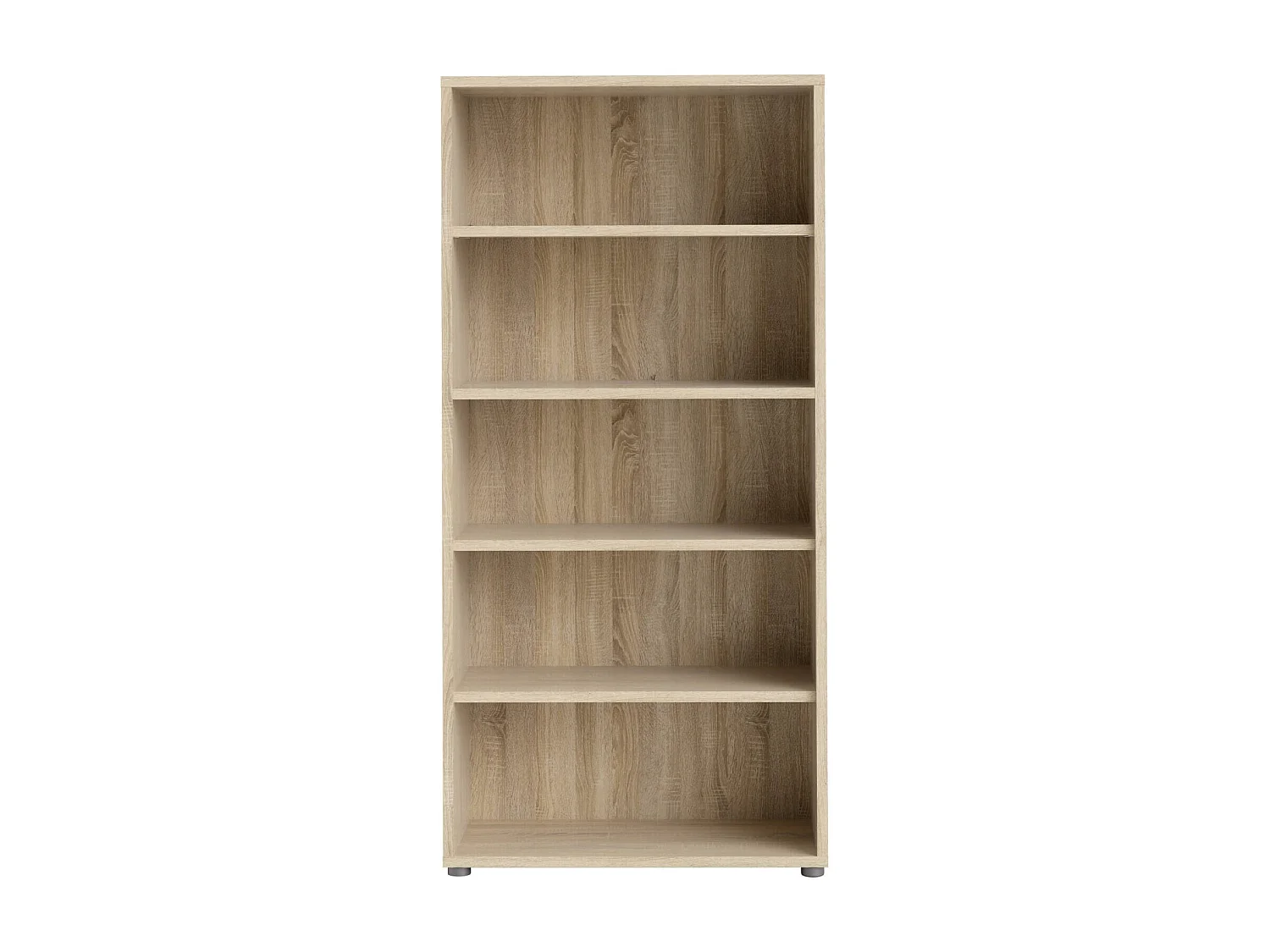 Bücherregal Dtedold, Büroregal, Mobiler Buchhalter, Bücherbrett, 89x40 h186 cm, Eiche