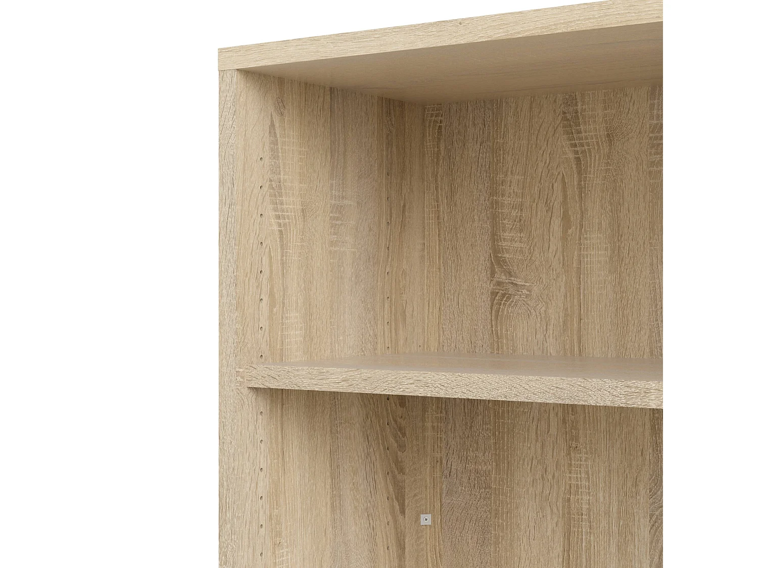 Bibliothèque Dterlizz, Etagère de bureau, Porte-livre mobile, Librairie, 89x40 h113 cm, Chêne