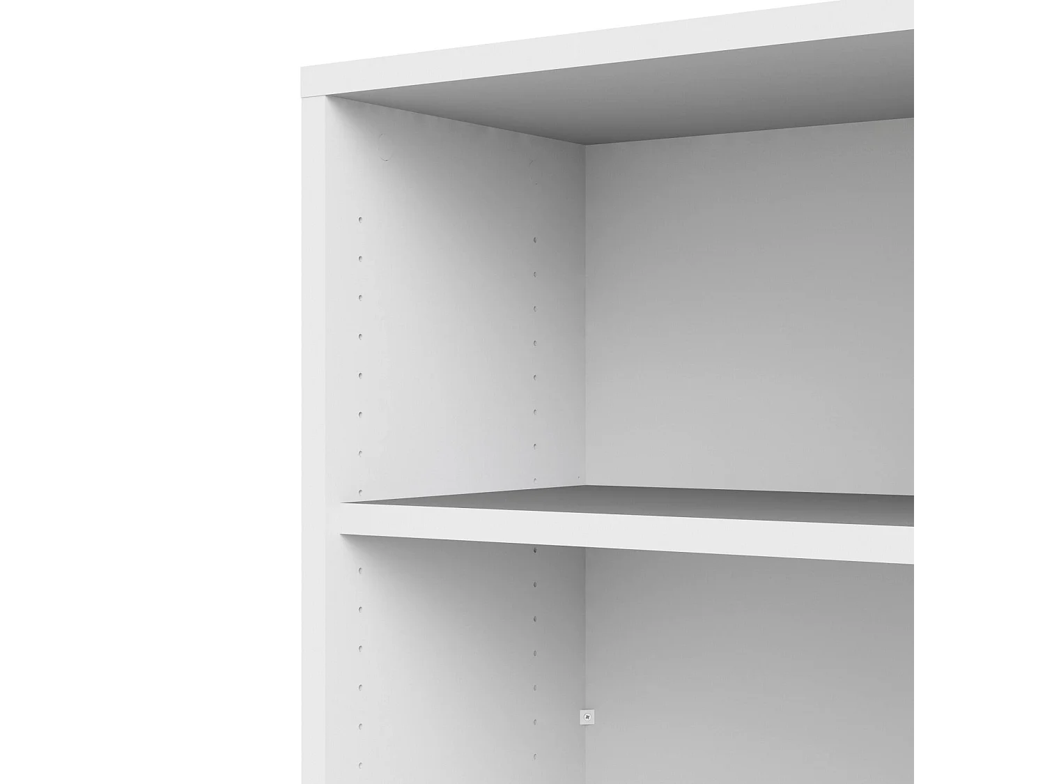 Bibliothèque Dterlizz, Etagère de bureau, Porte-livre mobile, Librairie, 89x40 h113 cm, Blanc