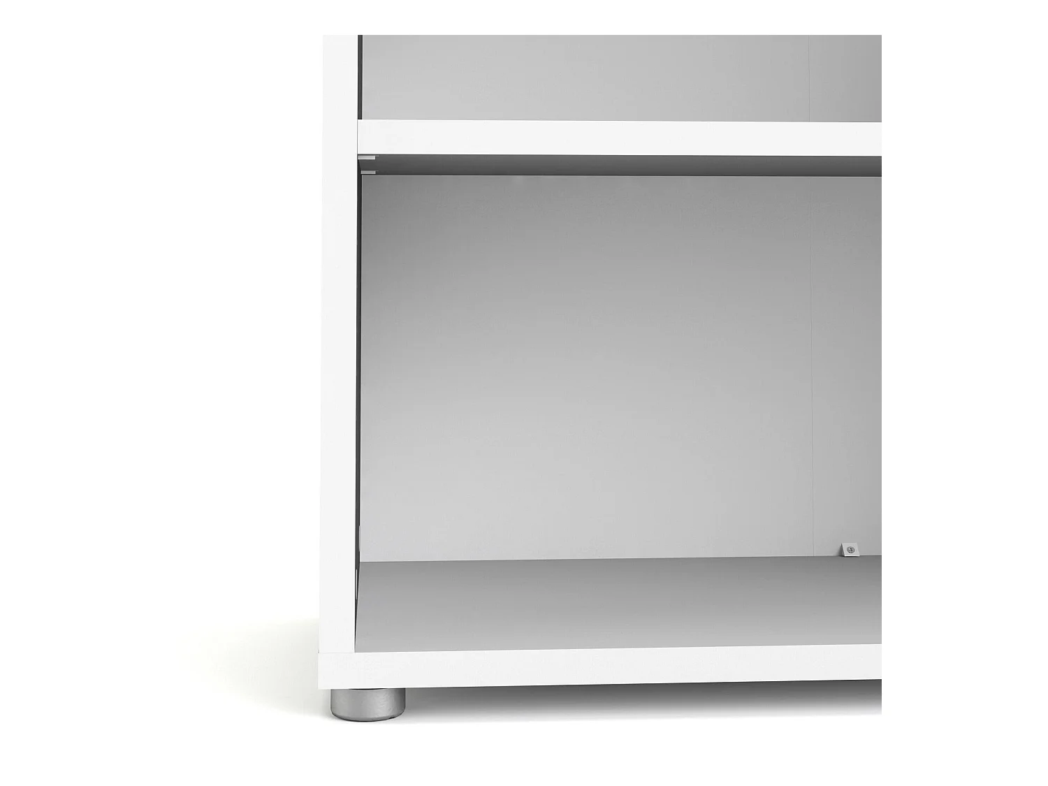 Dmora - Libreria Aziza, 89x40 h113 cm, Bianco