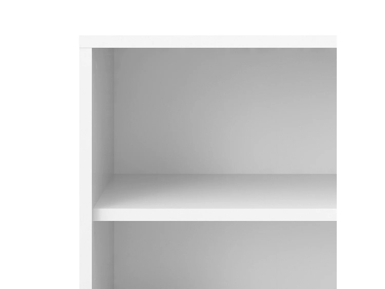 Estante para libros Dterlizz, Estante de oficina, Porta libros móvil, Biblioteca, 89x40 h113 cm, Blanco