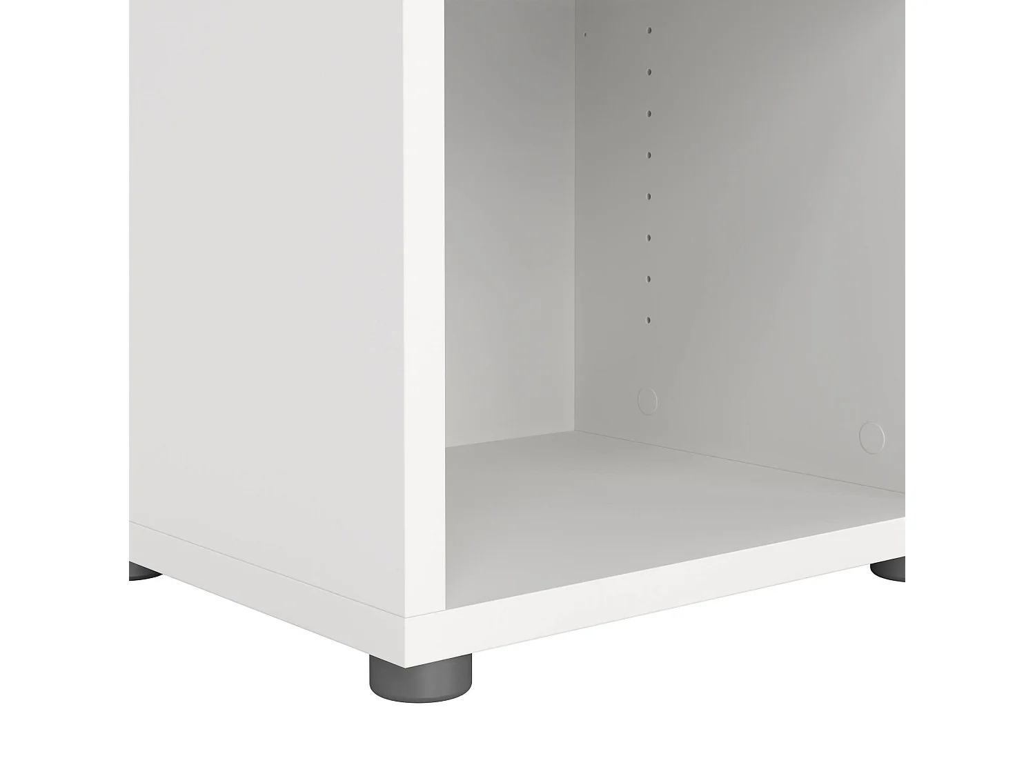 Dmora - Libreria Minsk, 47x40 h113 cm, Bianco