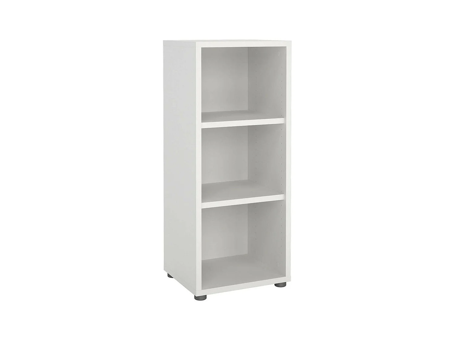 Dterzi boekenkast, Kantoorplank, Boekenkast, Bibliotheek, 47x40 h113 cm, Wit