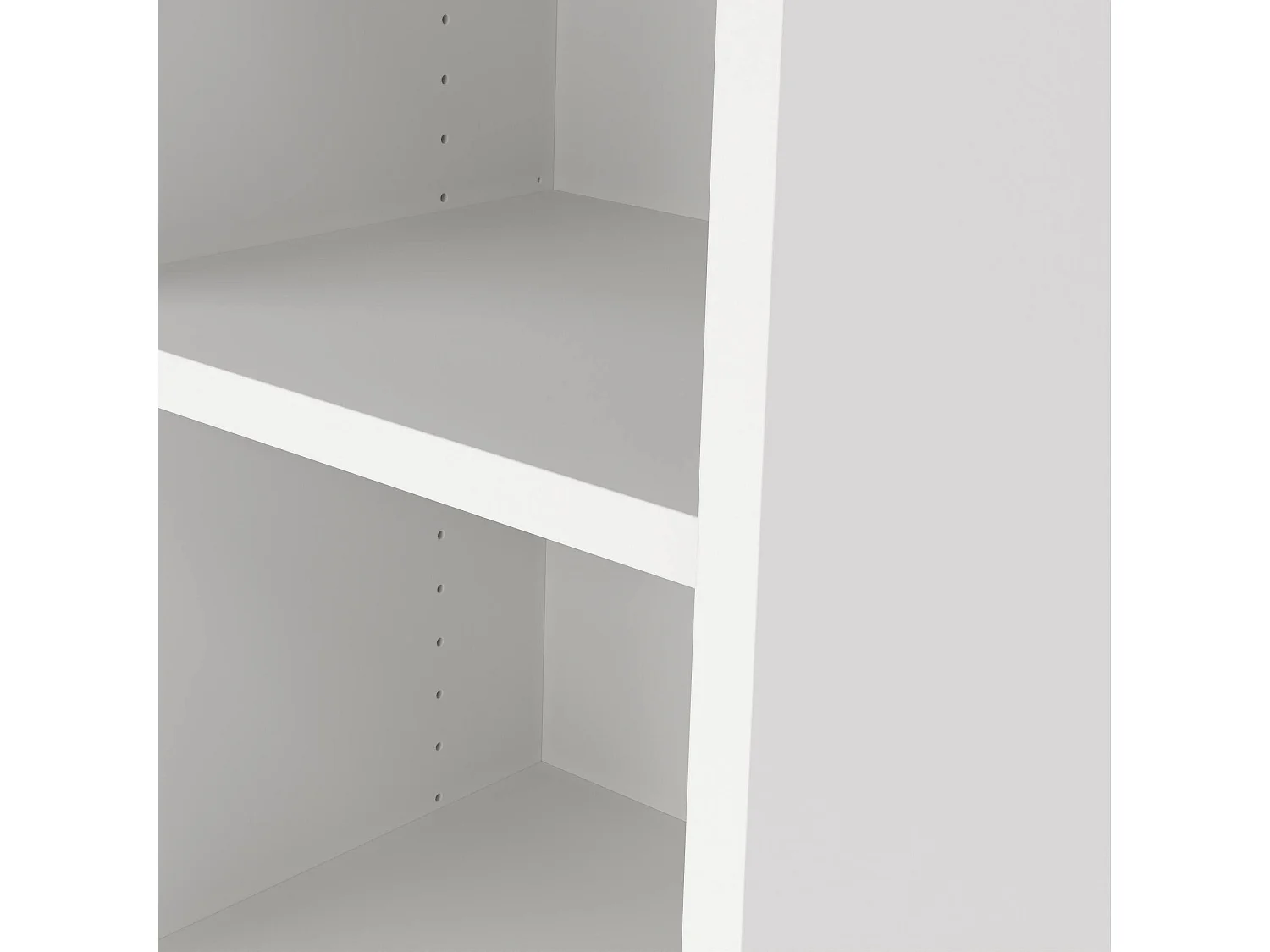 Dterzi boekenkast, Kantoorplank, Boekenkast, Bibliotheek, 47x40 h113 cm, Wit