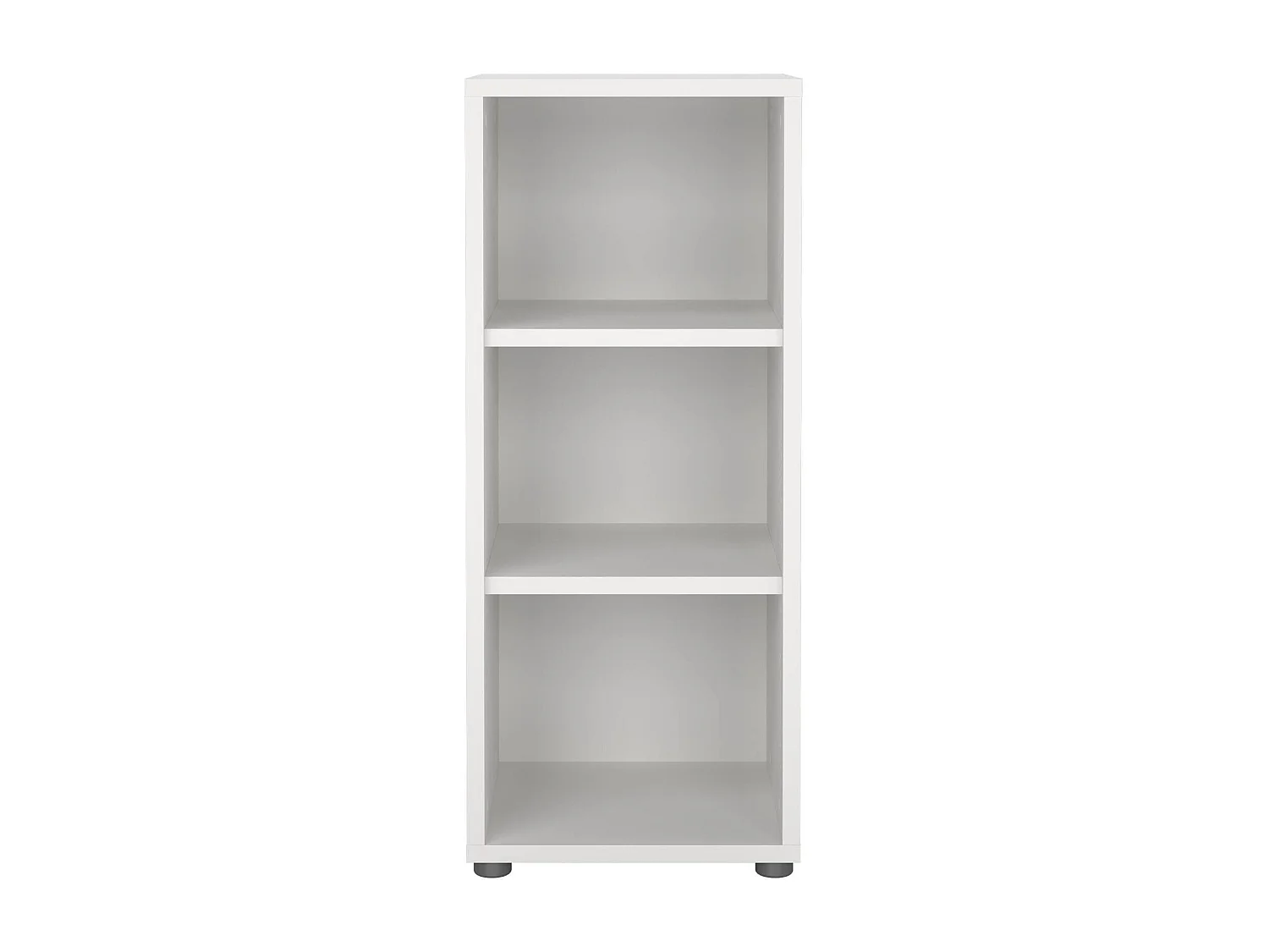 Bibliothèque Dterzi, Etagère de bureau, Porte-livre mobile, Librairie, 47x40 h113 cm, Blanc