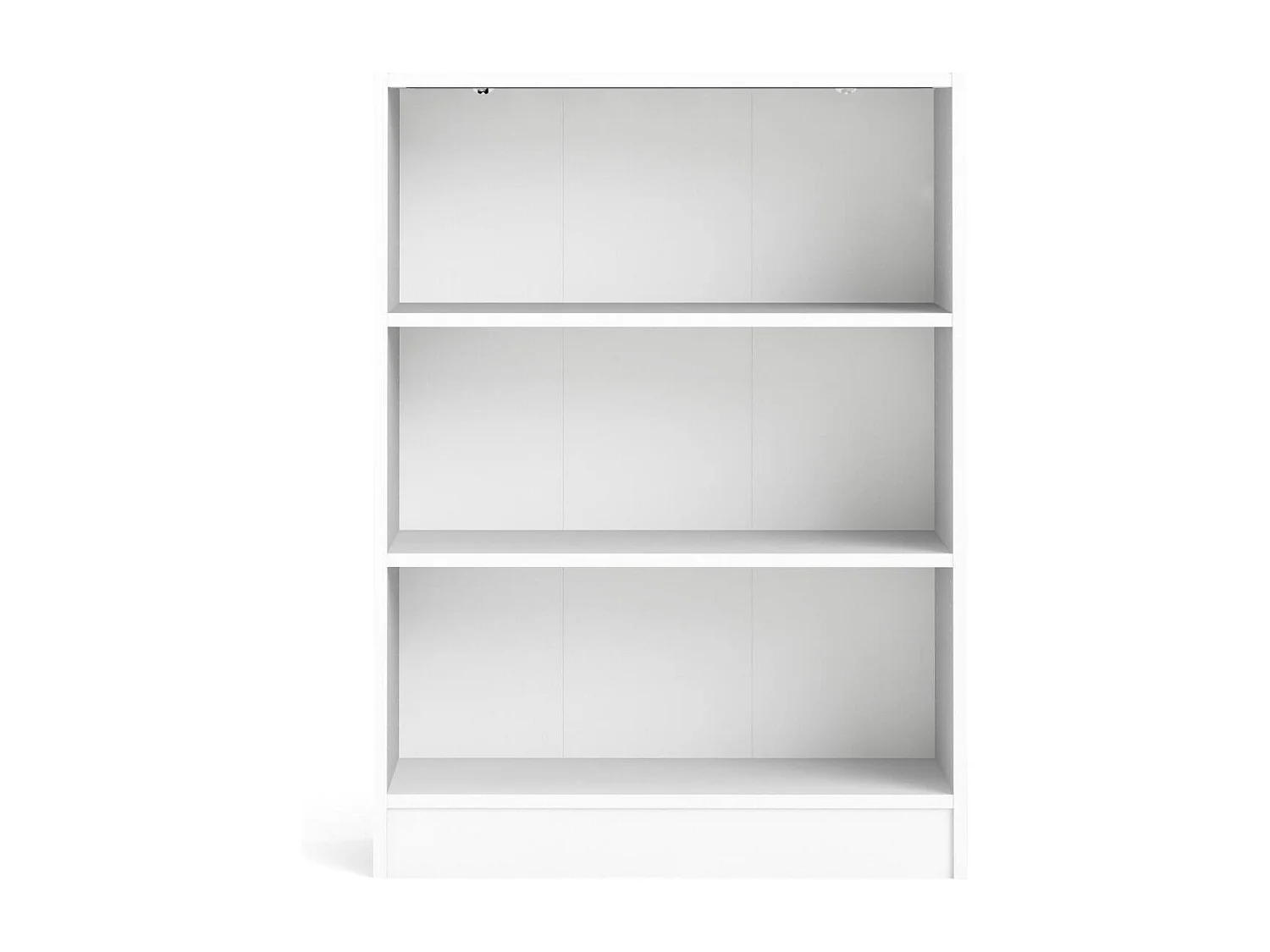 Bibliothèque Droman, Etagère de bureau, Porte-livre mobile, Librairie, 79x27 h107 cm, Blanc