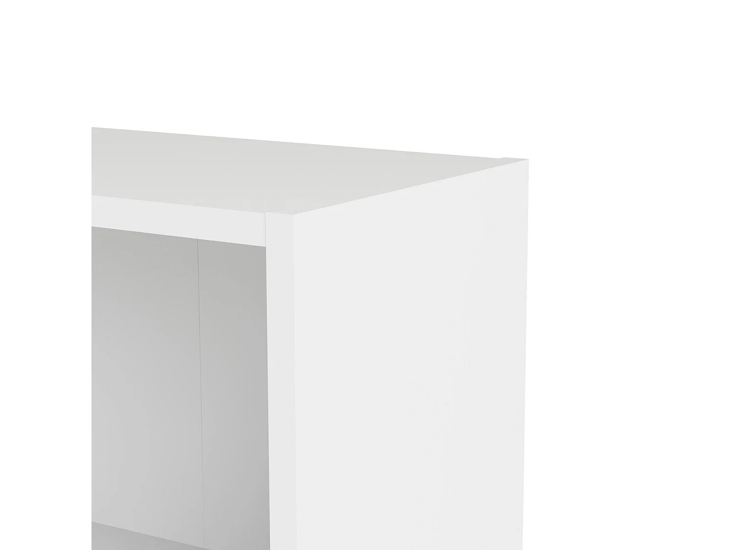 Bibliothèque Droman, Etagère de bureau, Porte-livre mobile, Librairie, 79x27 h107 cm, Blanc