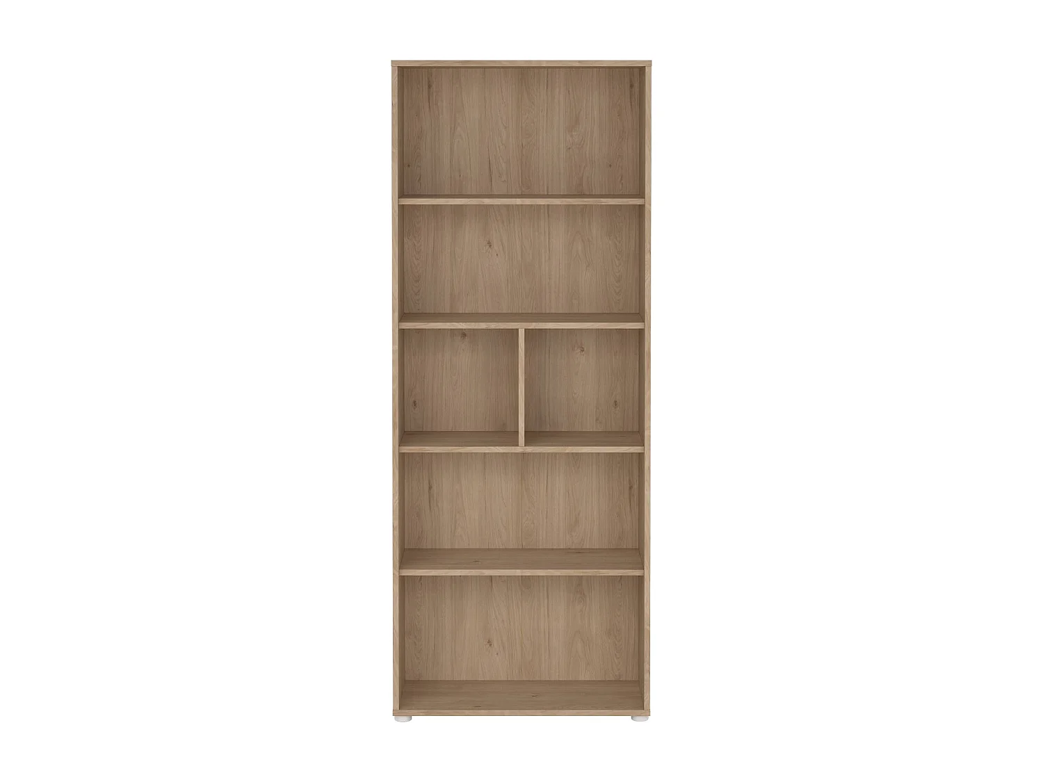 Dsposit boekenkast, Kantoorplank, Boekenkast, Bibliotheek, 80x34 h205 cm, Eiken