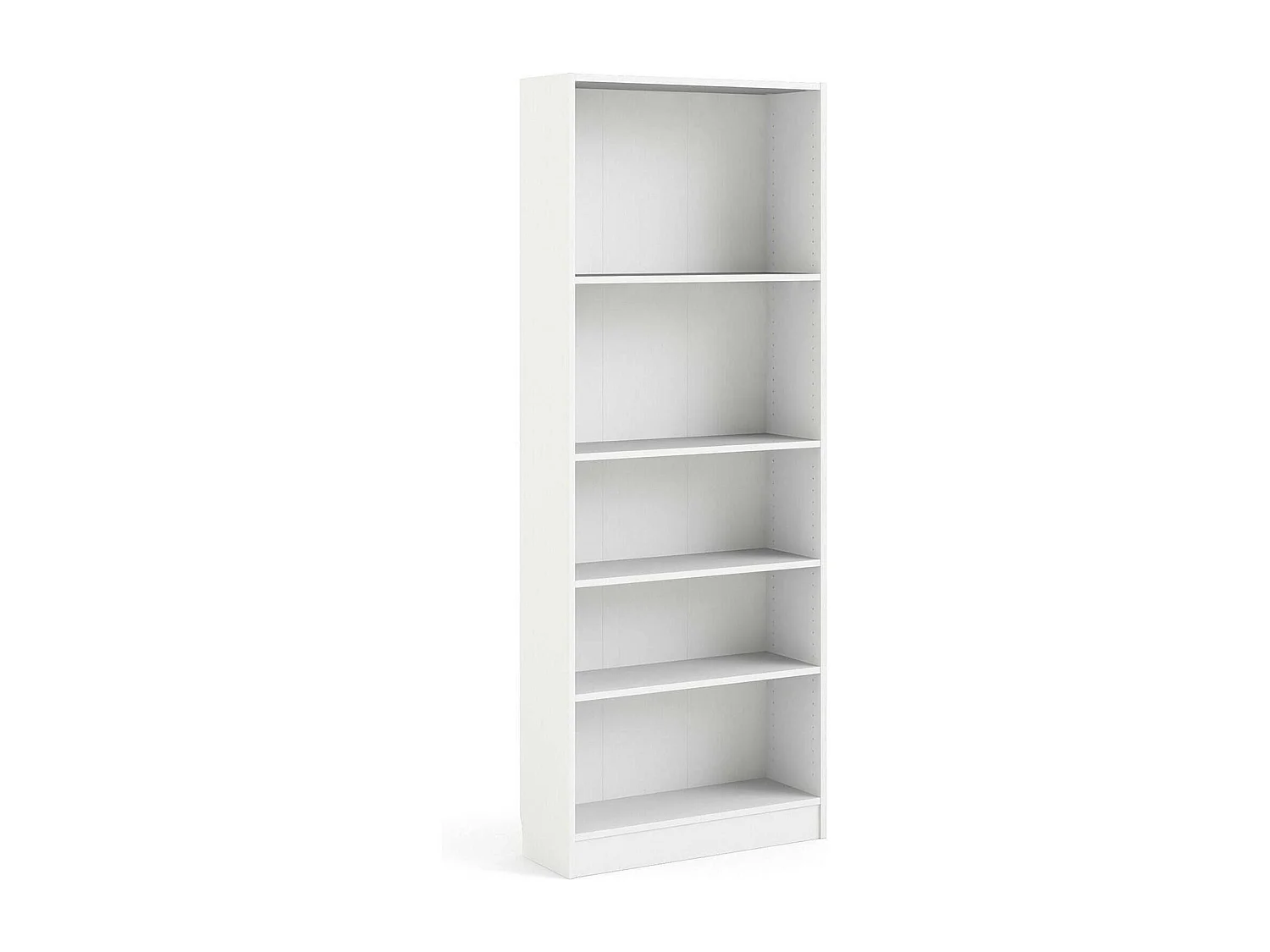 Driber boekenkast, Kantoorplank, Boekenkast, Bibliotheek, 79x27 h203 cm, Wit