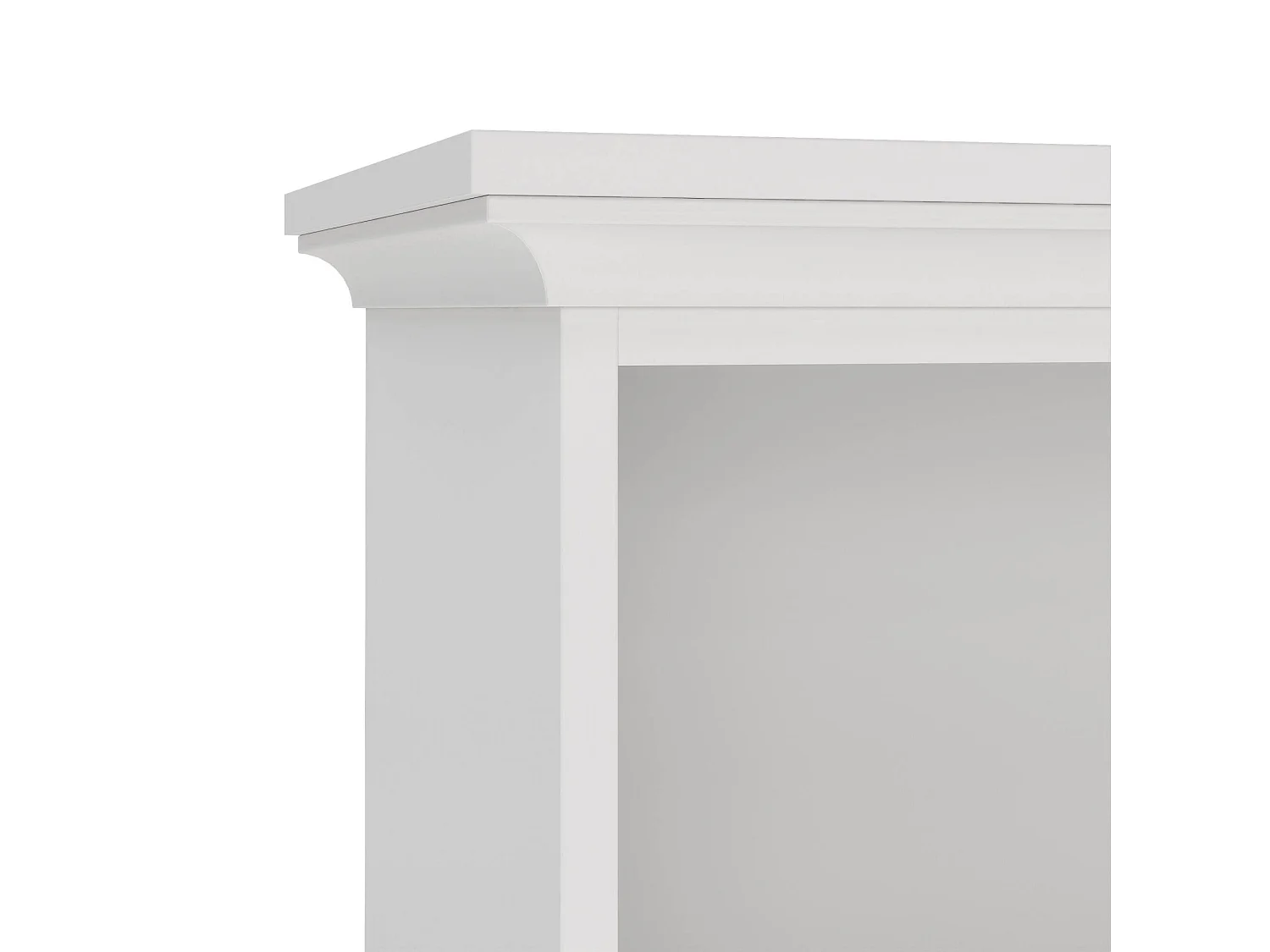 Estante Dtaran, Estante de escritório, Estante, Biblioteca, 96x37 h201 cm, Branco