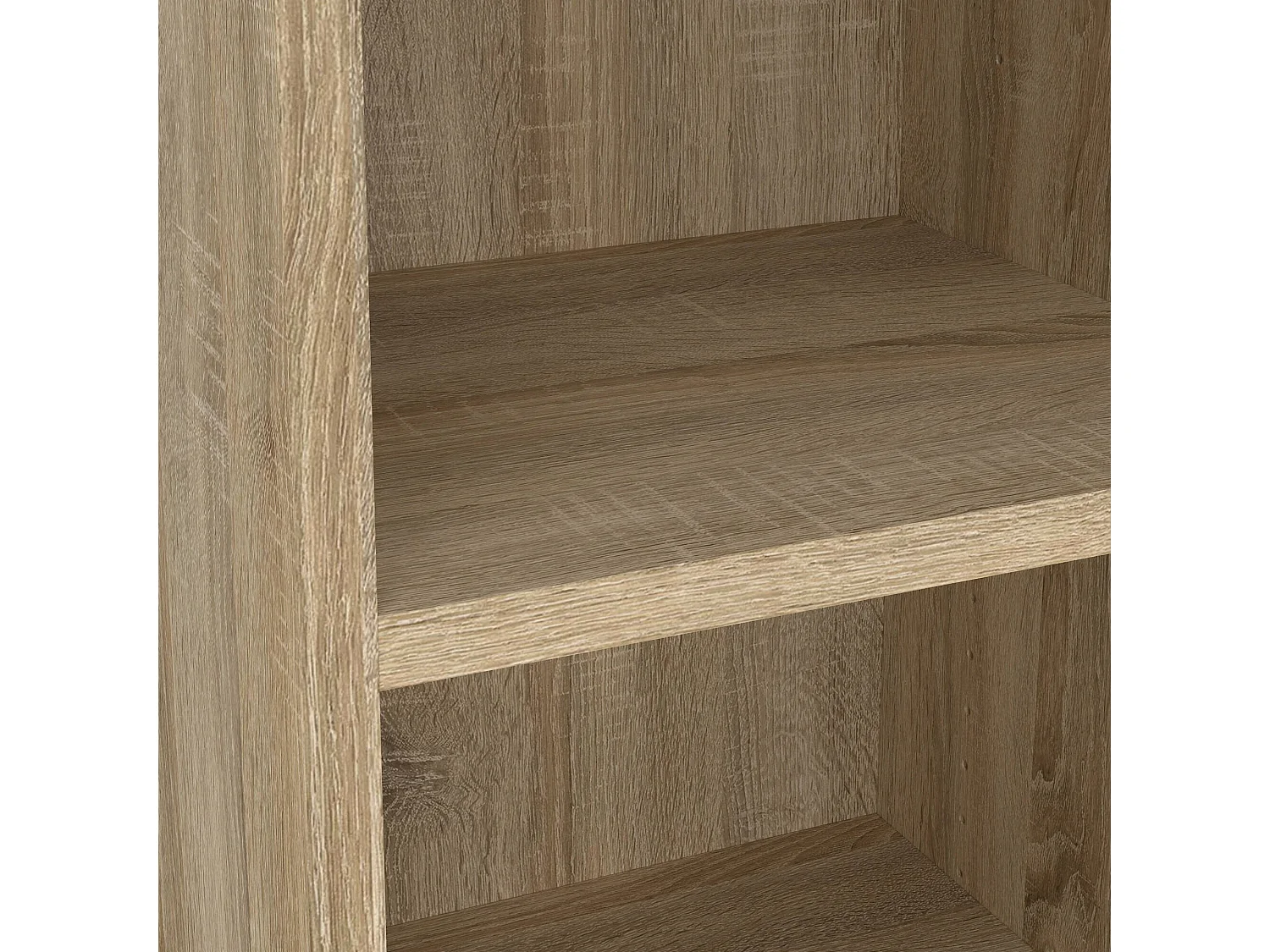 Bücherregal Dtern, Büroregal, Mobiler Buchhalter, Bücherbrett, 47x40 h222 cm, Eiche