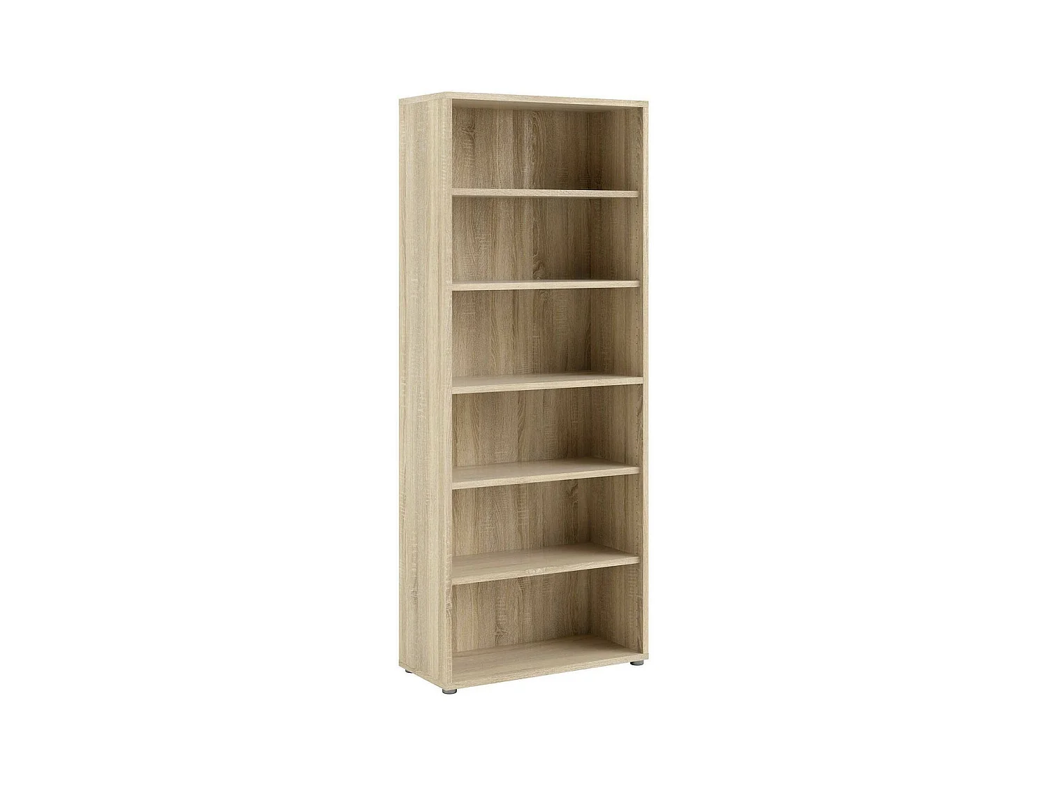 Bibliothèque Dtenton, Etagère de bureau, Porte-livre mobile, Librairie, 89x40 h222 cm, Chêne