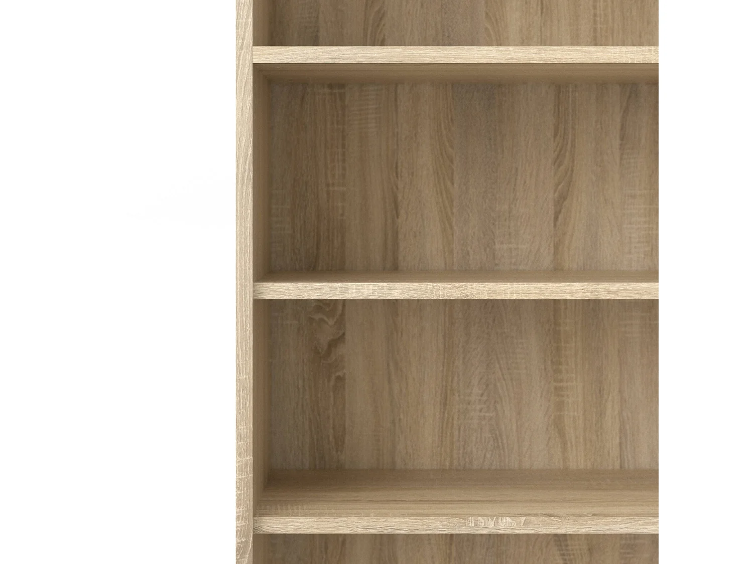 Estante Dtenton, estante de escritório, estante, biblioteca, 89x40 h222 cm, carvalho